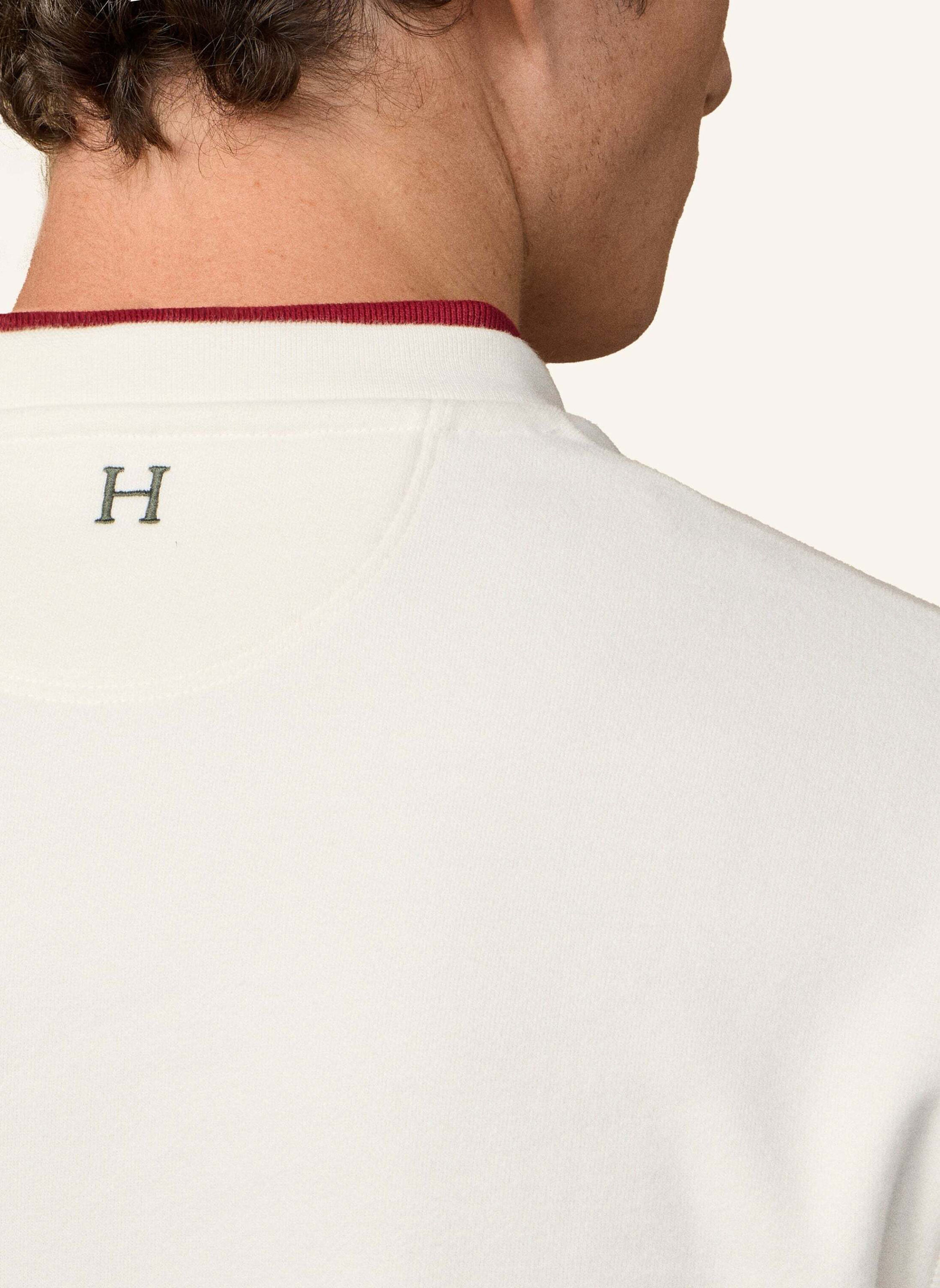Thumbnail - Hackett London Sweatshirt Heritage Peaks Crew weiss