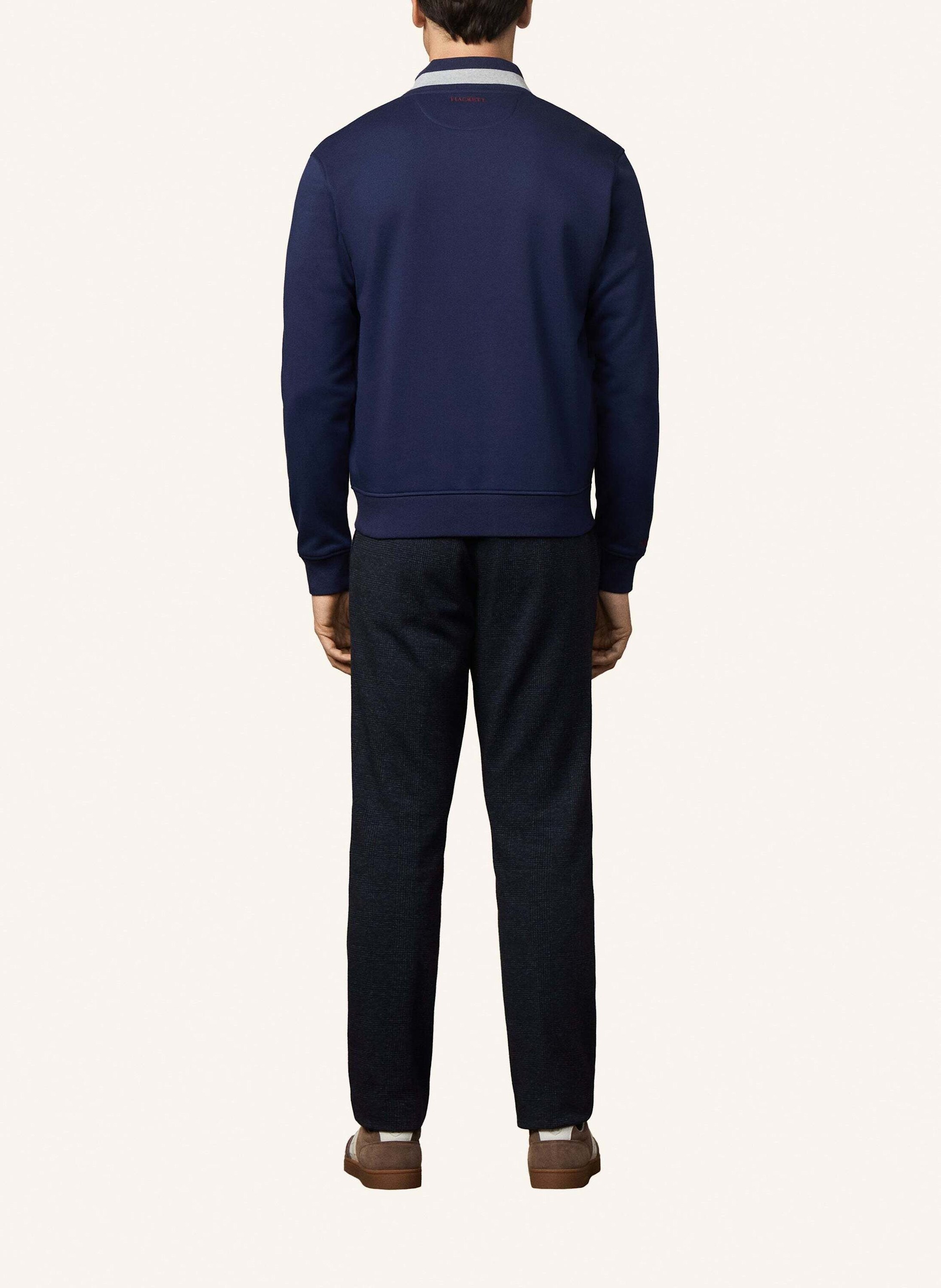 Thumbnail - Hackett London Hoodiejacke Heritage H Varsity blau