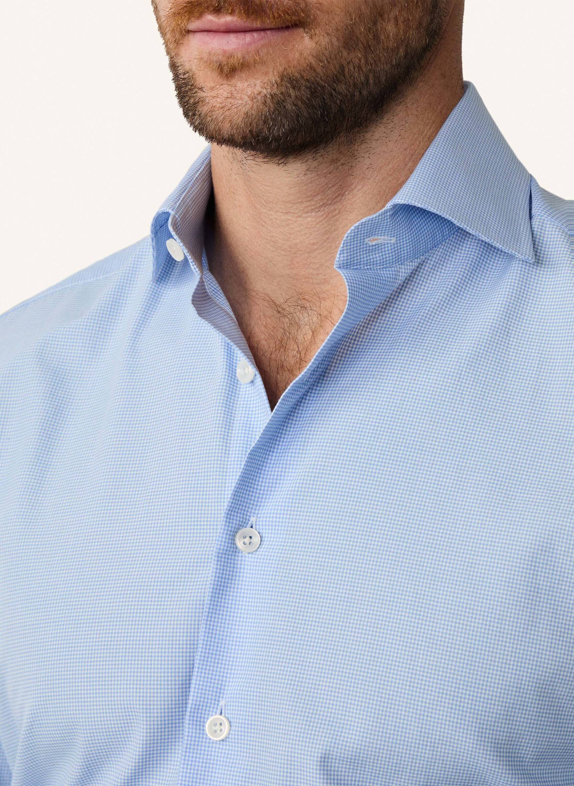 Thumbnail - Hackett London Freizeithemd Formal Gingham blau