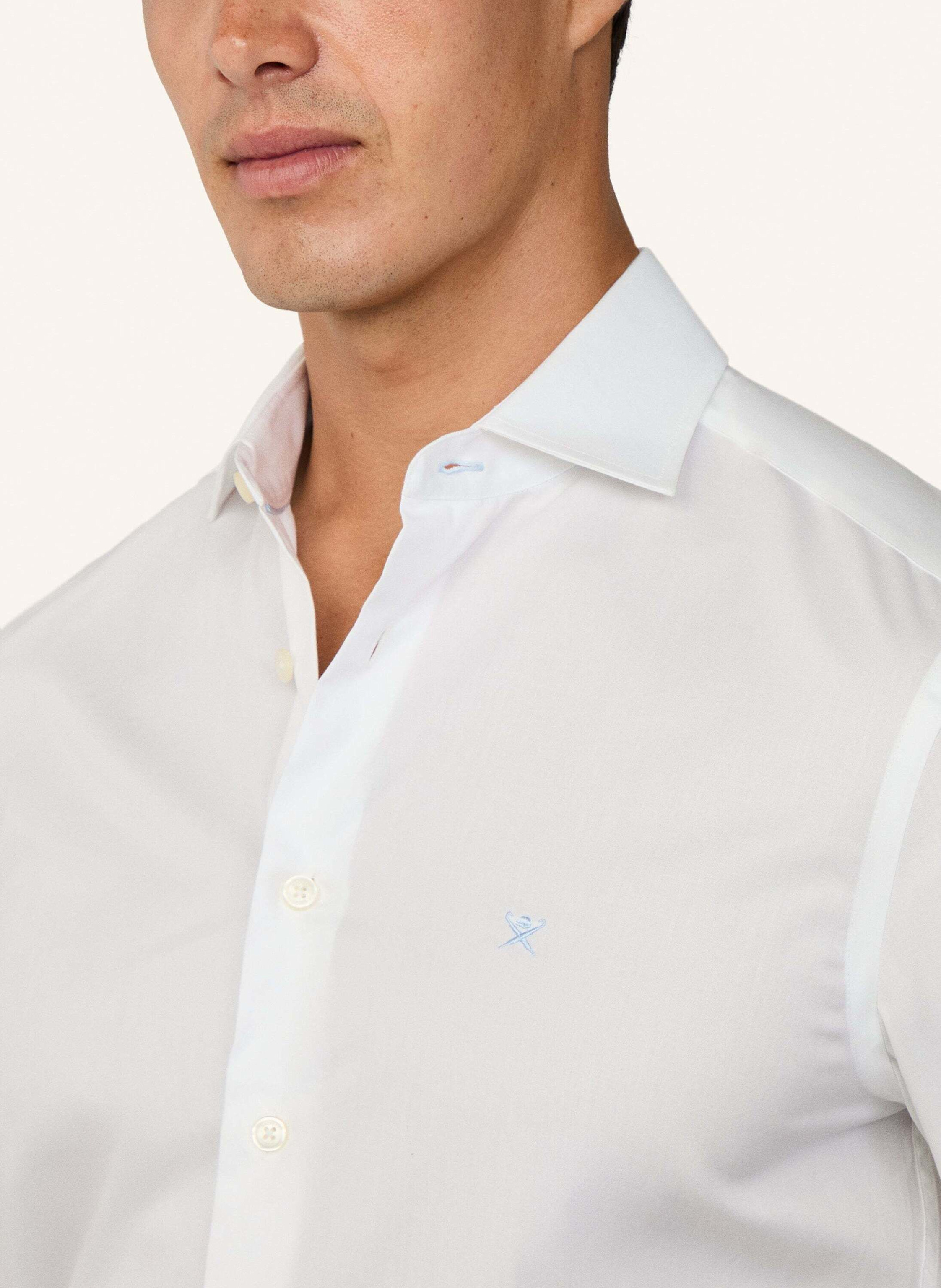 Thumbnail - Hackett London Freizeithemd Magic Shirt Twill weiss