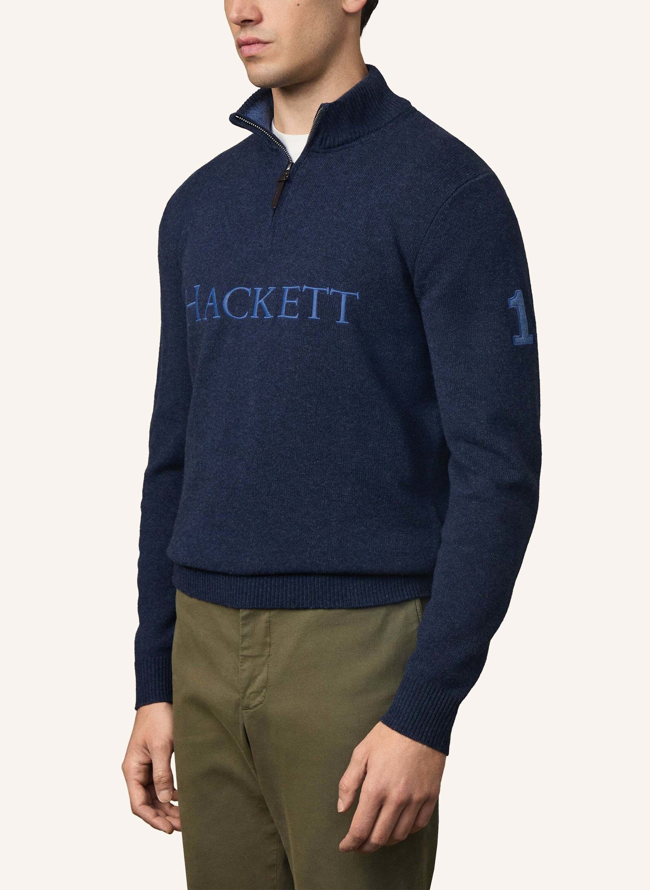 Thumbnail - Hackett London Pullover Heritage No.1 Hzip blau