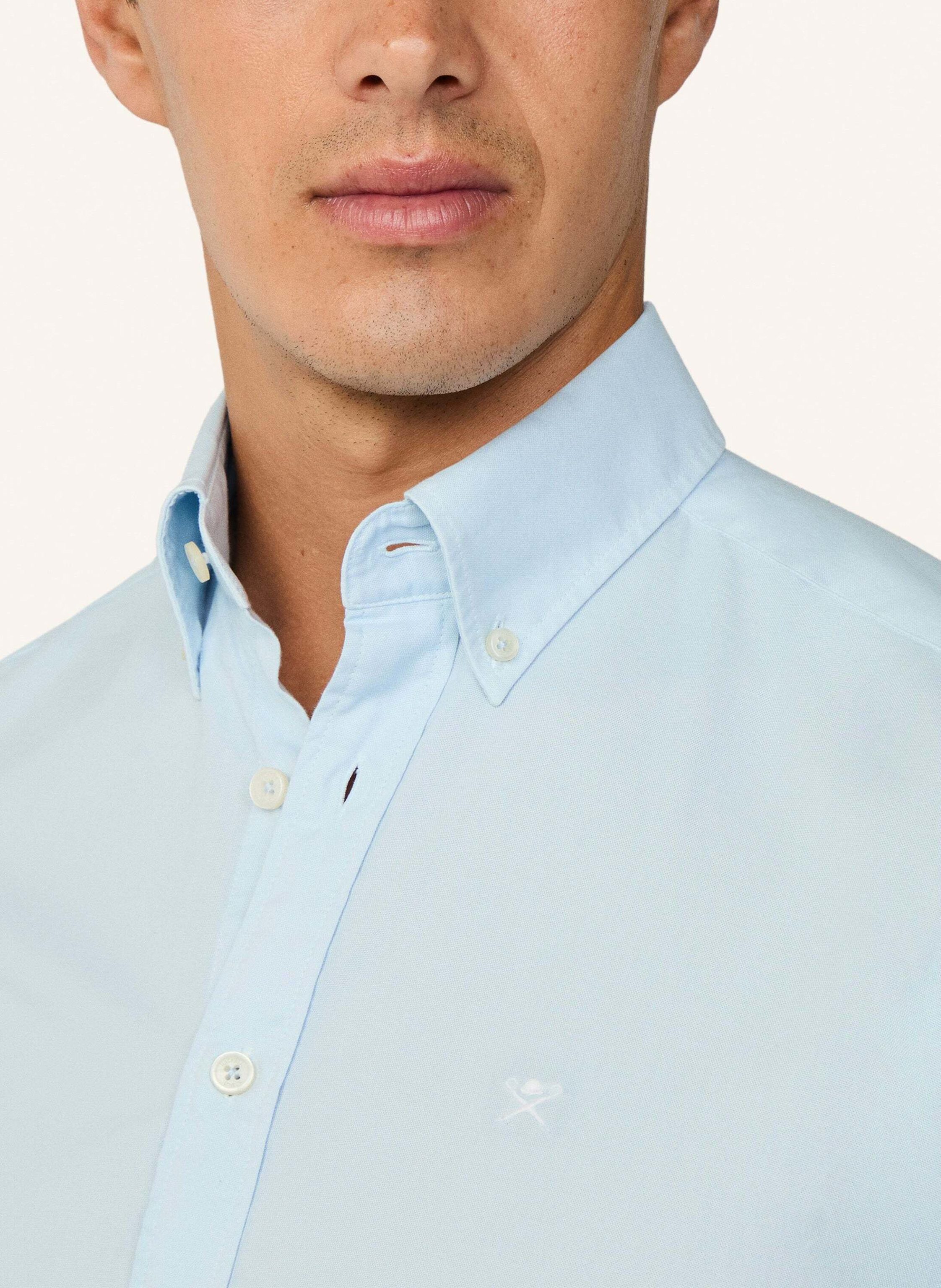 Thumbnail - Hackett London Freizeithemd Ess Gmt Dyed Oxford blau