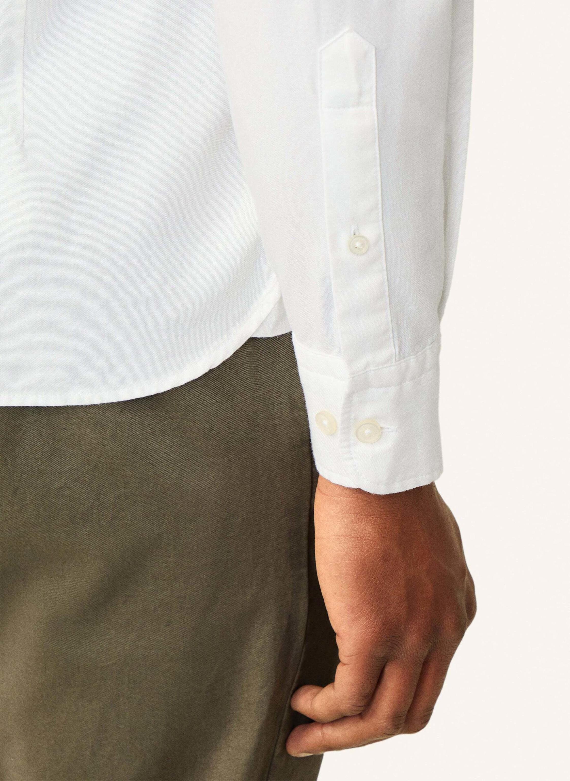 Thumbnail - Hackett London Freizeithemd Ess Gmt Dyed Oxford weiss