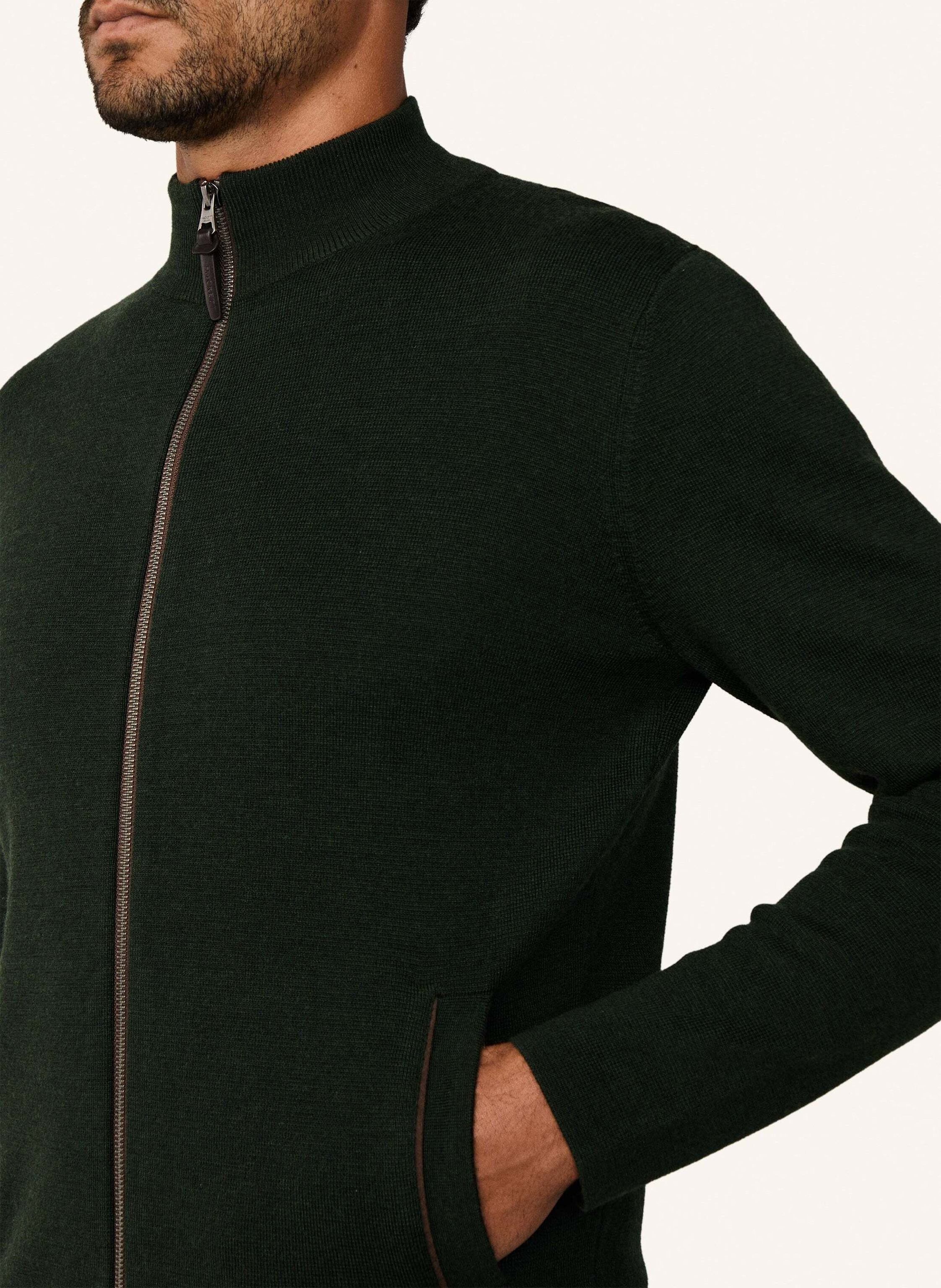 Thumbnail - Hackett London Strickjacken Cardigan Milano Fzip gruen