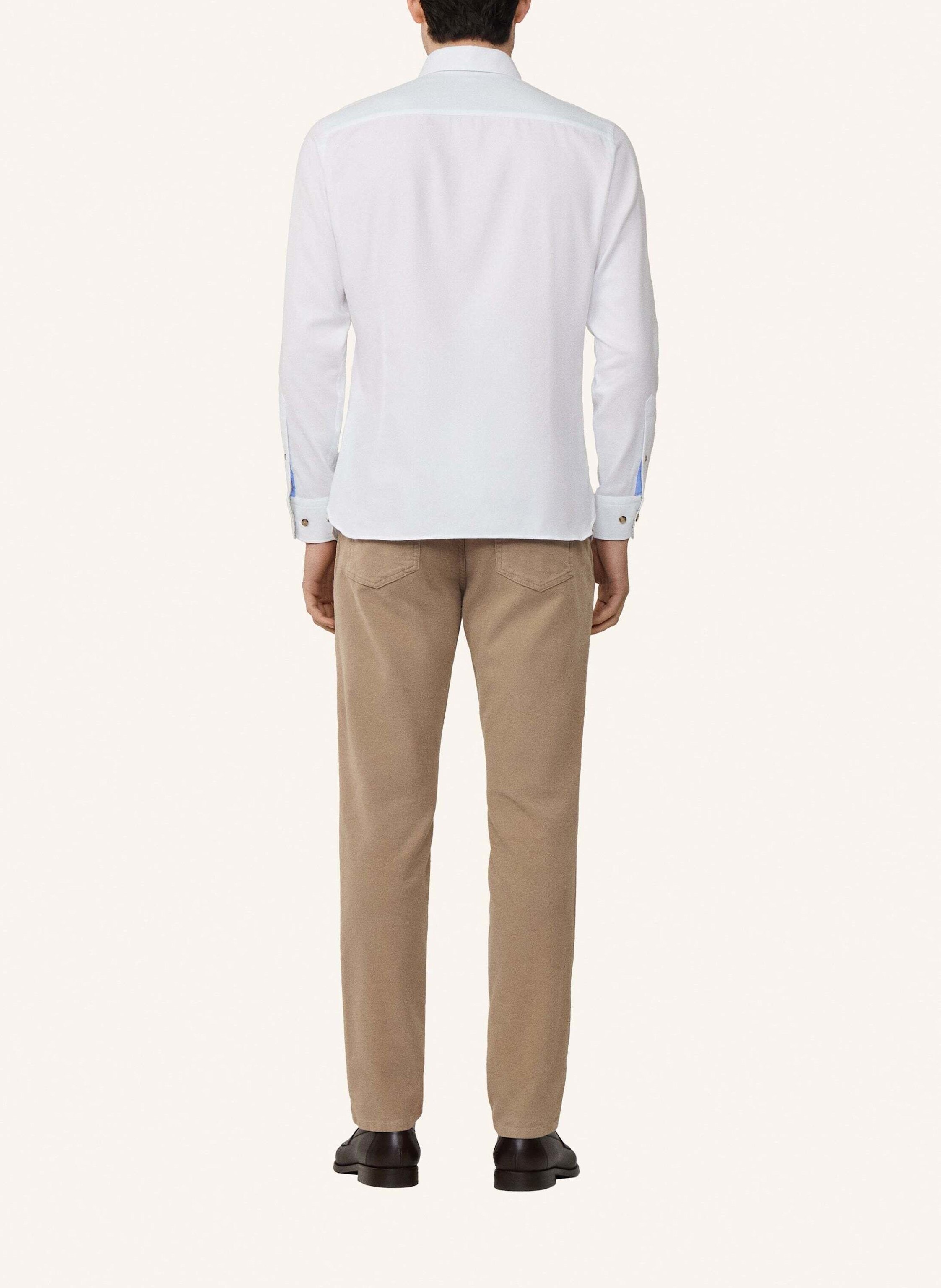 Thumbnail - Hackett London Freizeithemd Flannel Multi Trim weiss