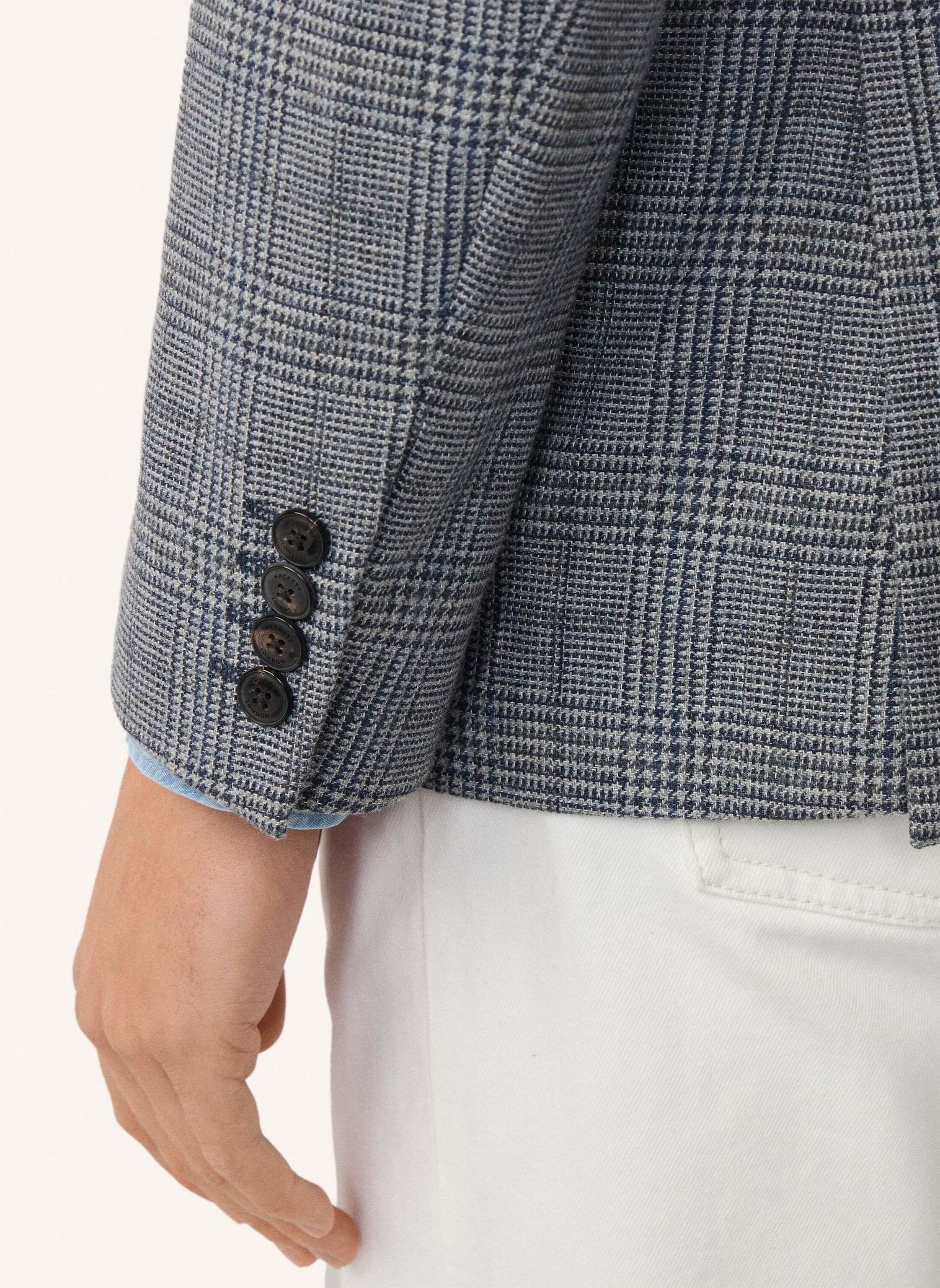 Thumbnail - Hackett London Blazer Melange Gchk Cc blau
