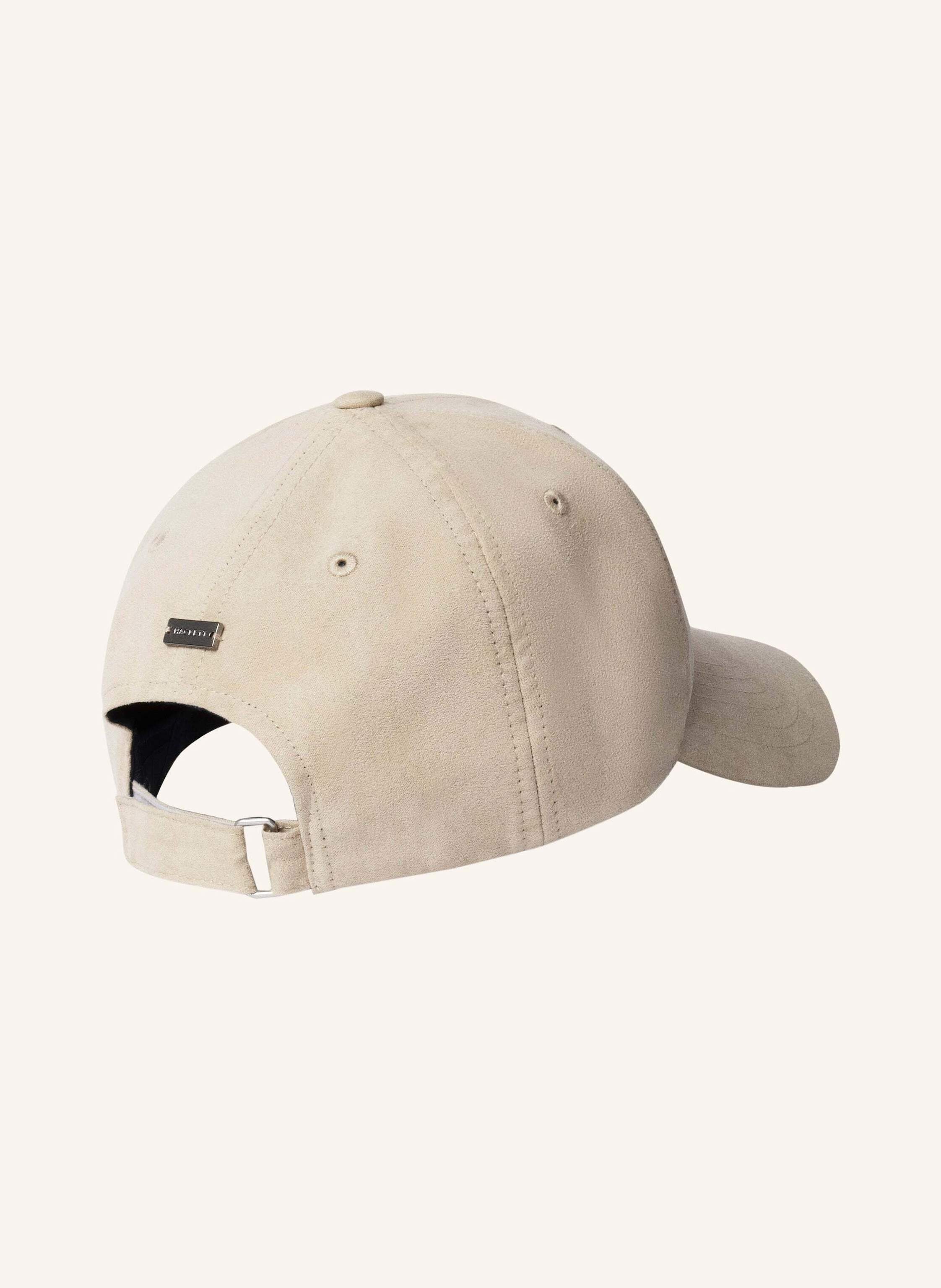 Thumbnail - Hackett London Cap Suede Cap beige