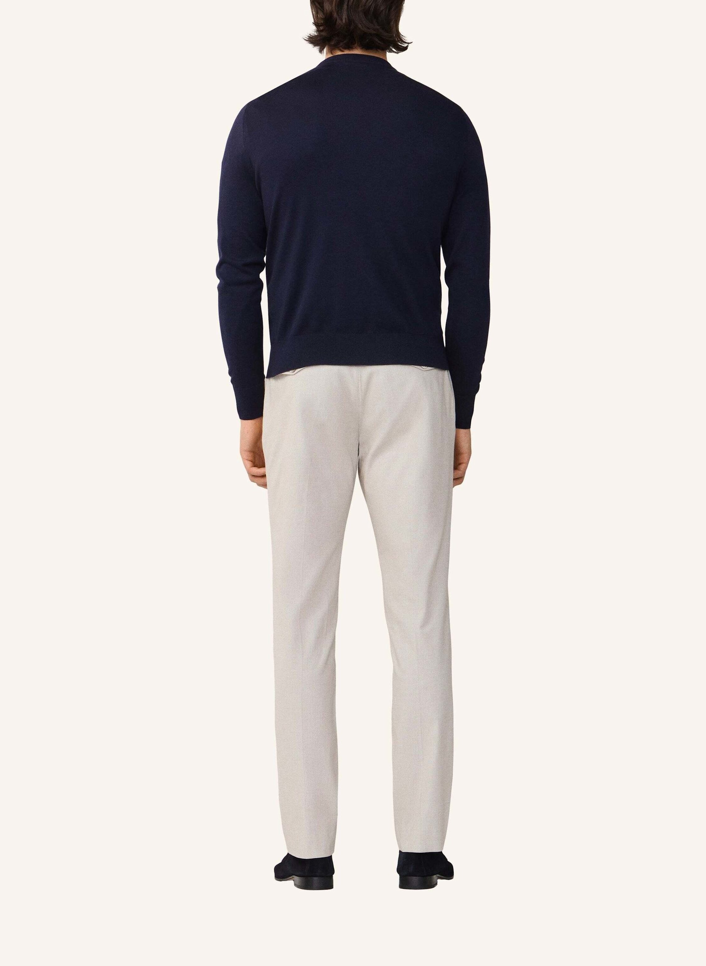Thumbnail - Hackett London Pullover Cotton Silk Crew blau