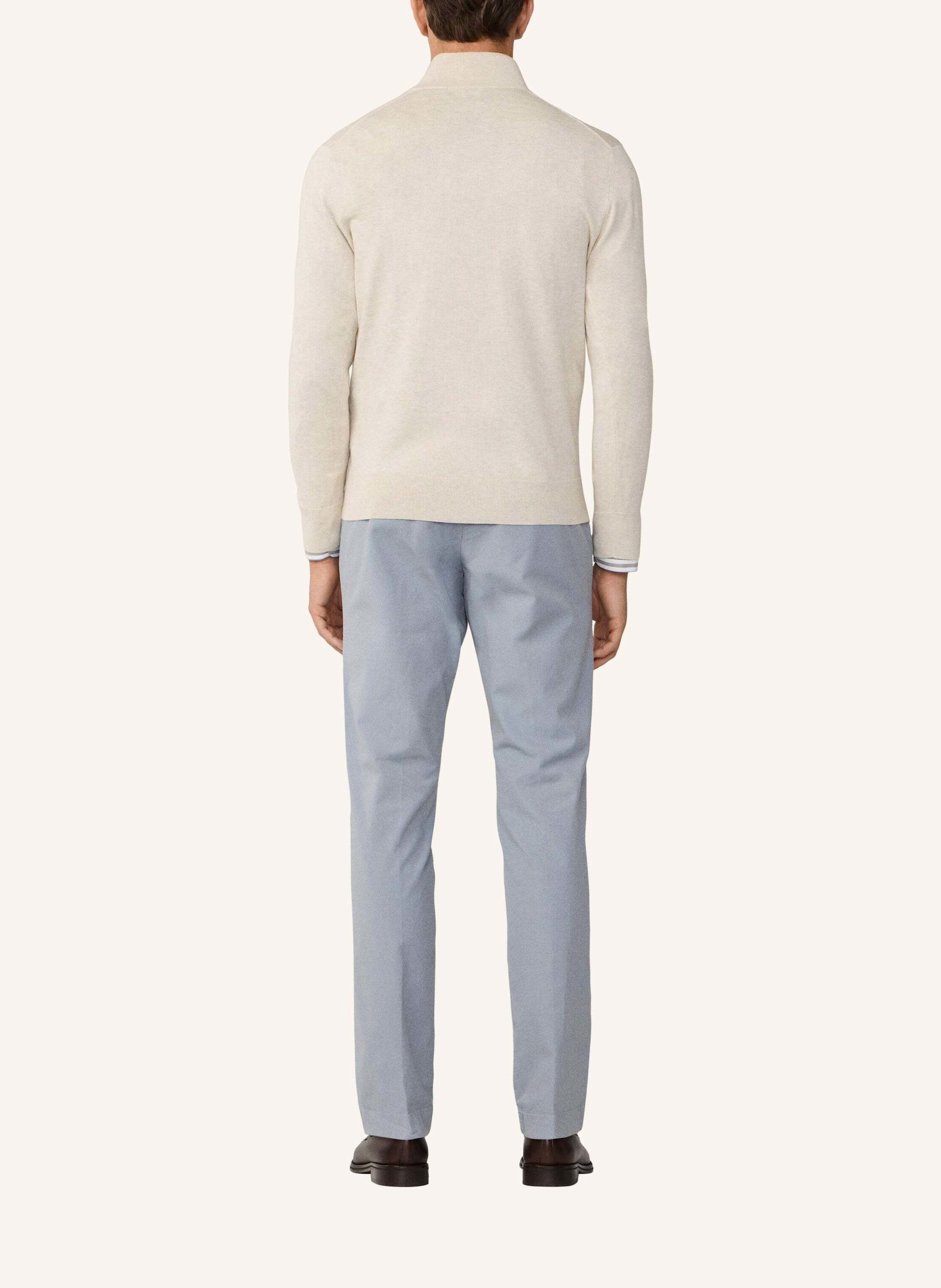 Thumbnail - Hackett London Pullover Cotton Silk Hzip weiss