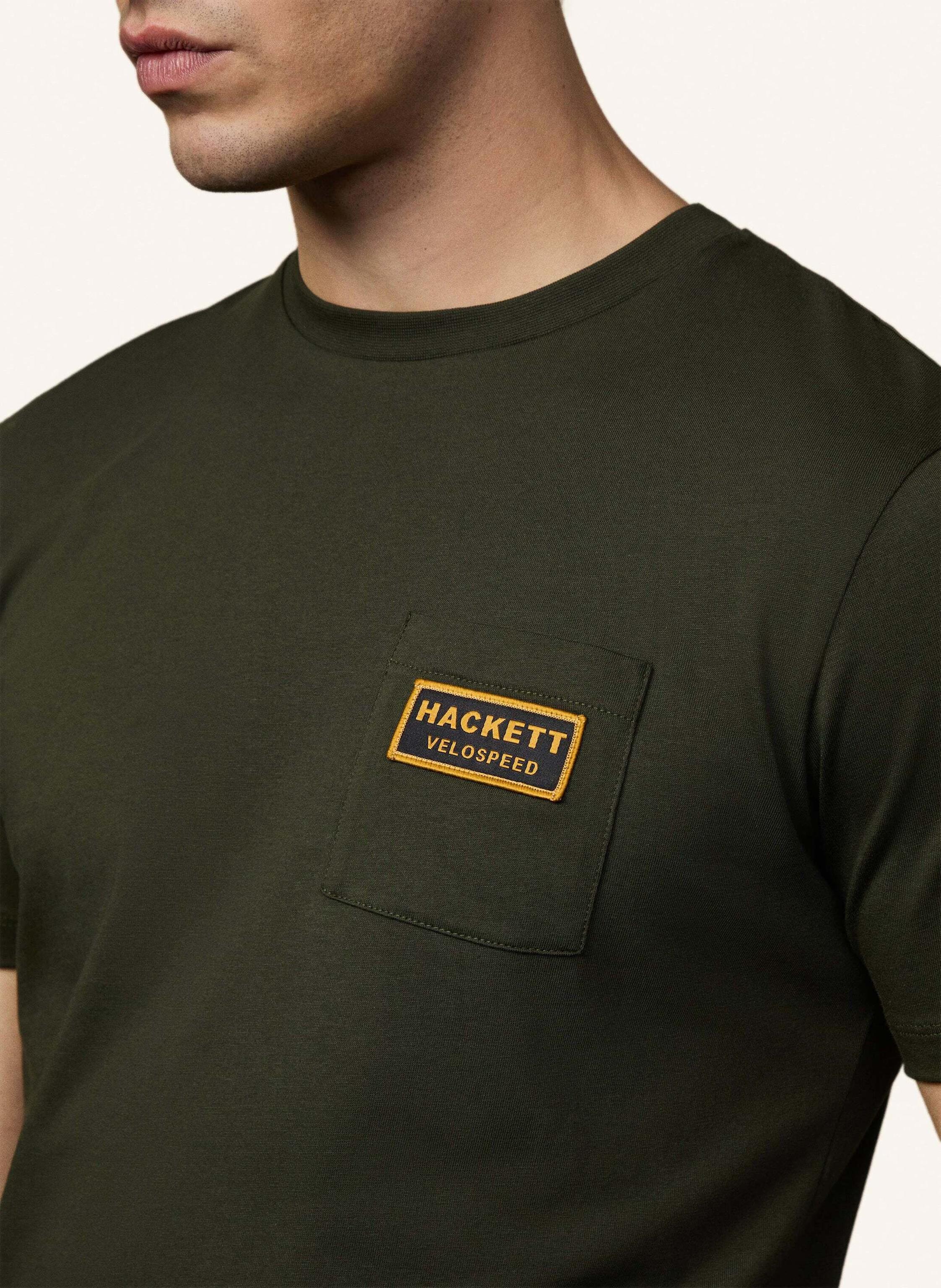 Thumbnail - Hackett London T-Shirt Heritage Rally Pocket gruen