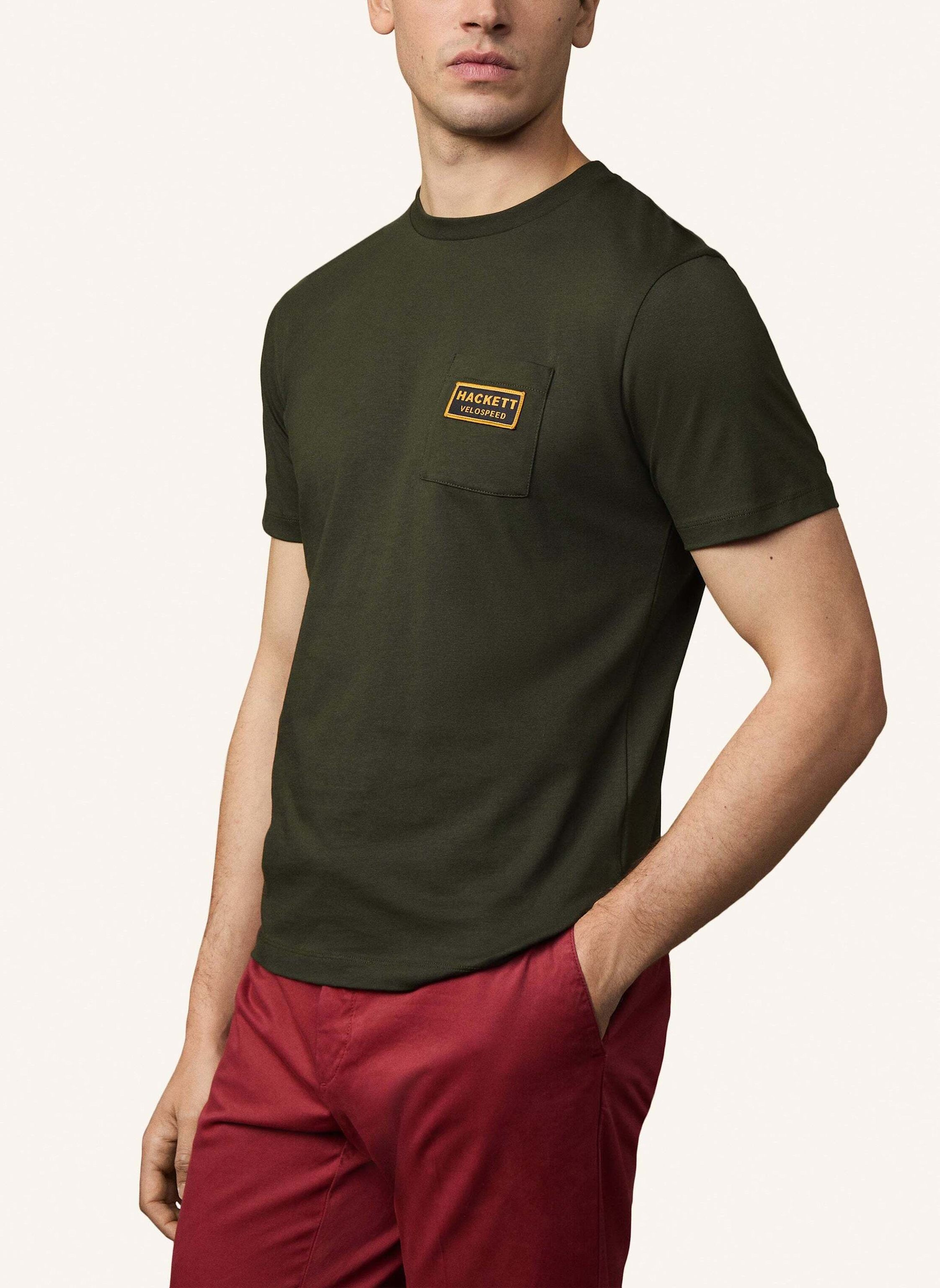 Thumbnail - Hackett London T-Shirt Heritage Rally Pocket gruen