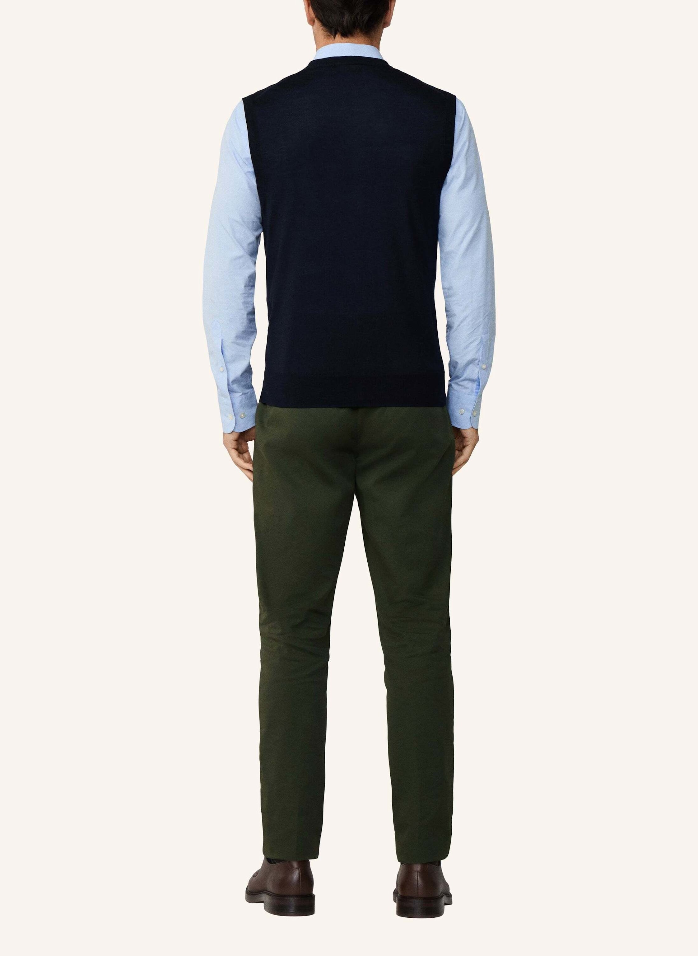 Thumbnail - Hackett London Gilet Merino Silk Vest blau