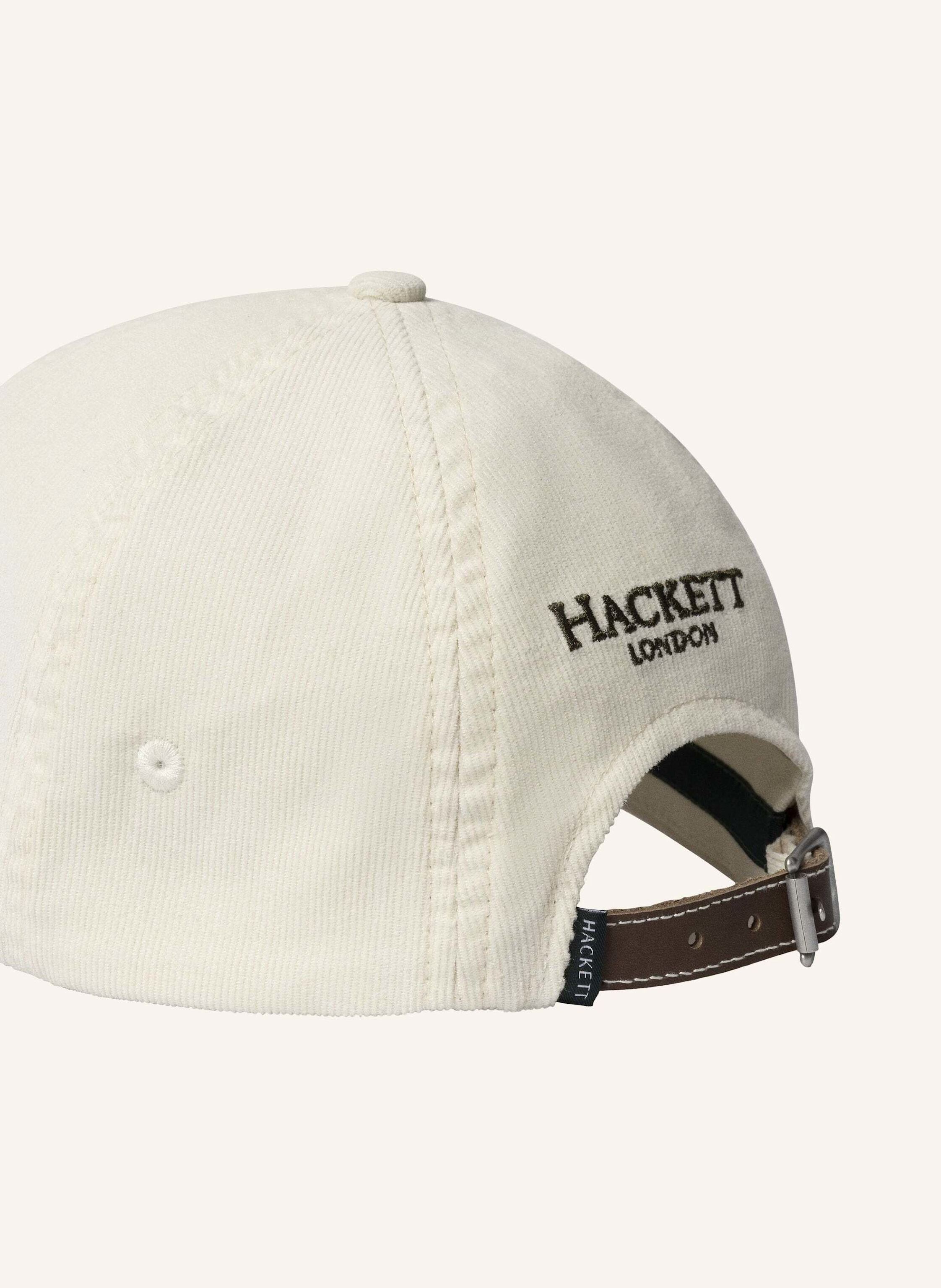 Thumbnail - Hackett London Cap Hrtg H Cord Cap weiss