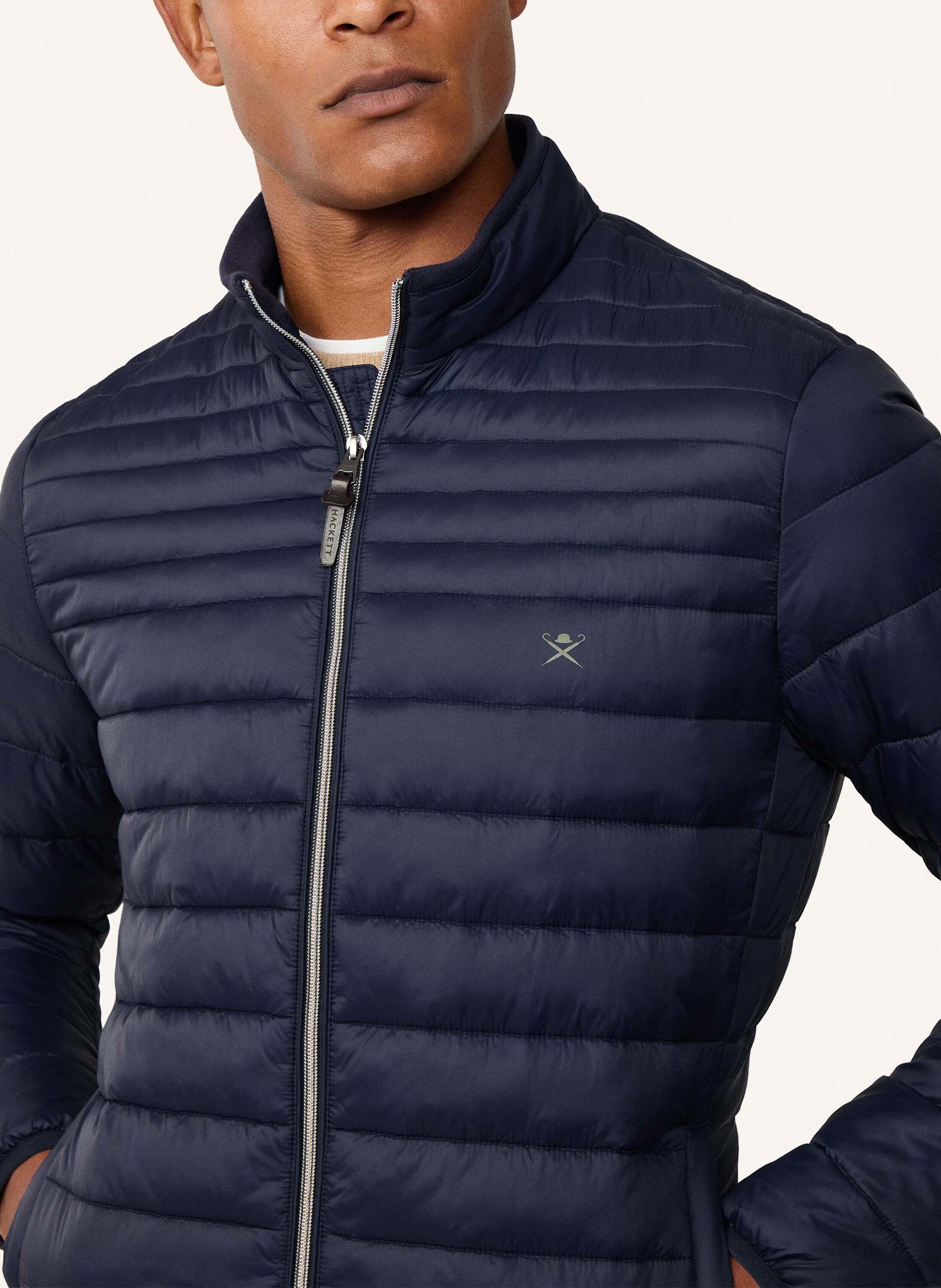 Thumbnail - Hackett London Daunenjacke Ultra Lw Moto blau