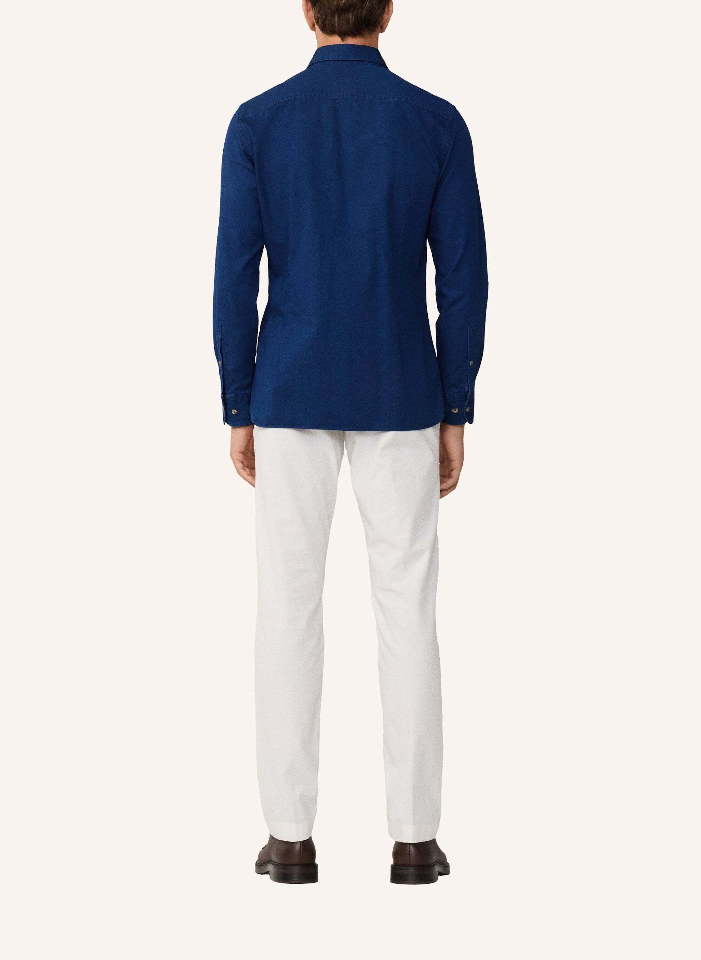 Thumbnail - Hackett London Freizeithemd Ess Denim Dark blau