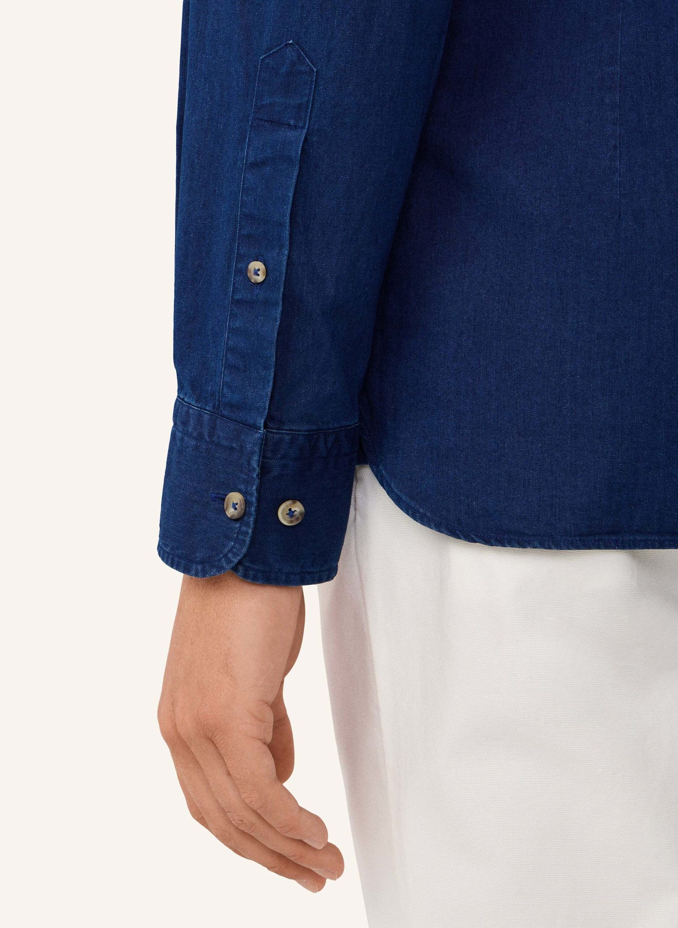 Thumbnail - Hackett London Freizeithemd Ess Denim Dark blau