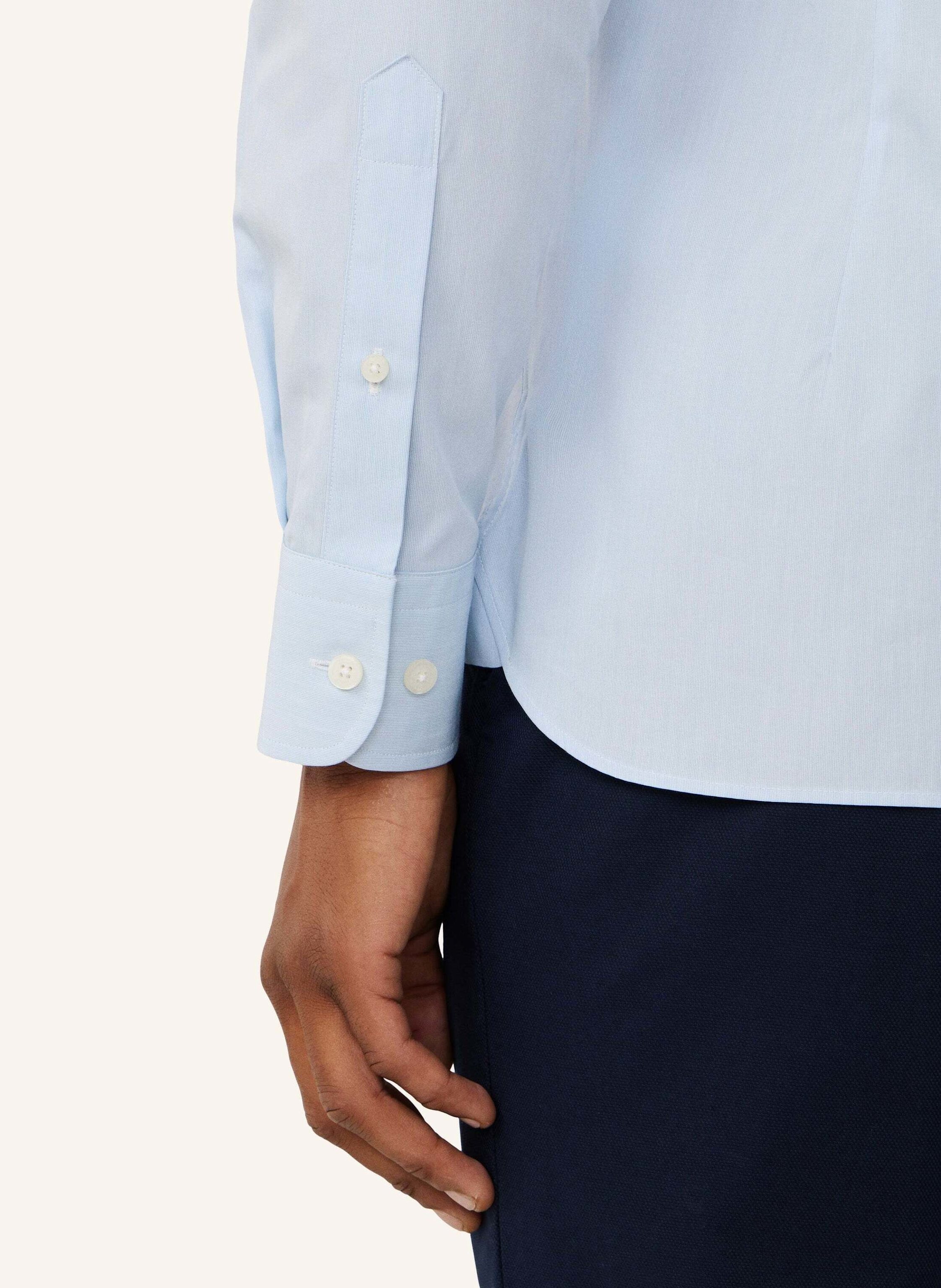 Thumbnail - Hackett London Freizeithemd Hairline Stripe blau