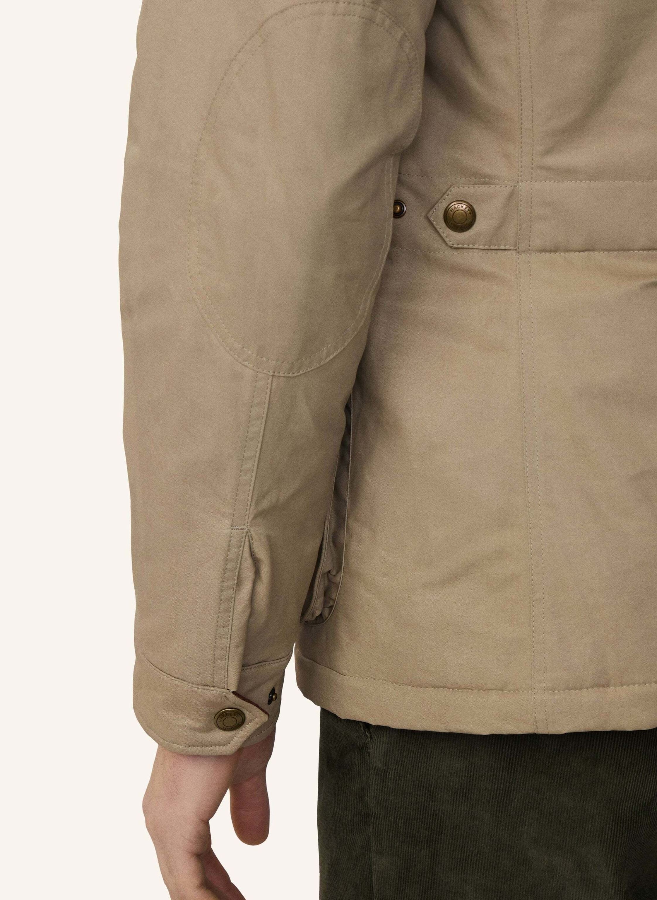 Thumbnail - Hackett London Fieldjacket Drywax Velo beige