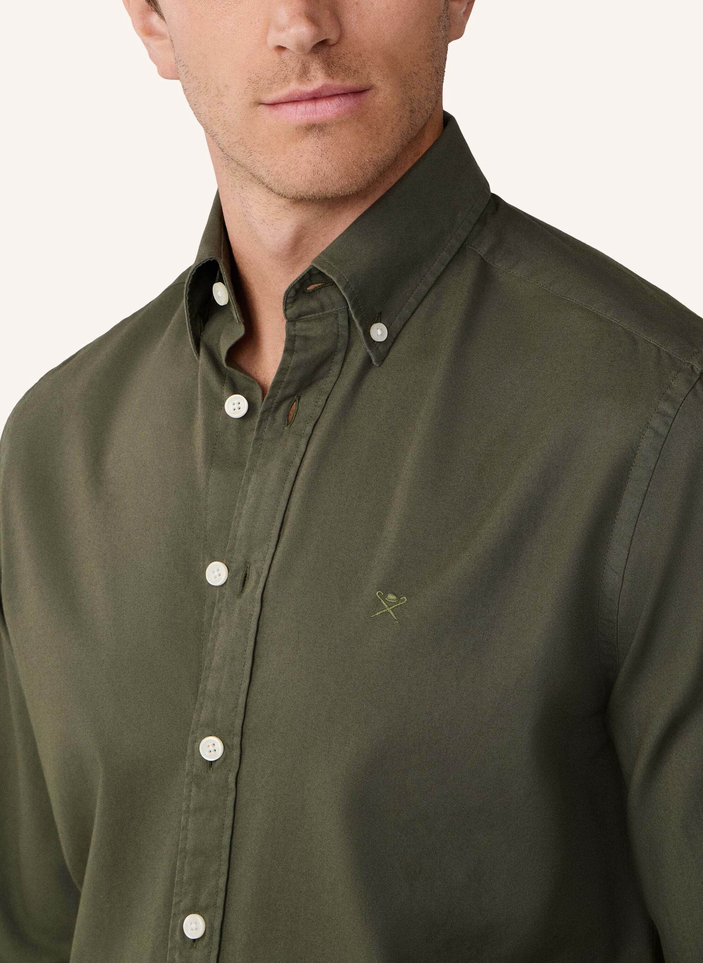 Thumbnail - Hackett London Freizeithemd Ess Gmt Dyed Oxford gruen