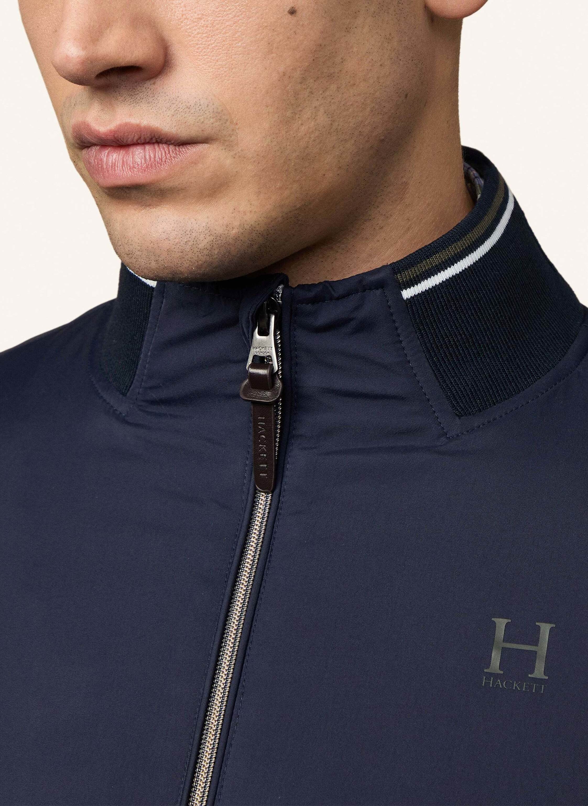 Thumbnail - Hackett London Fieldjacket Heritage Logo Blouson blau