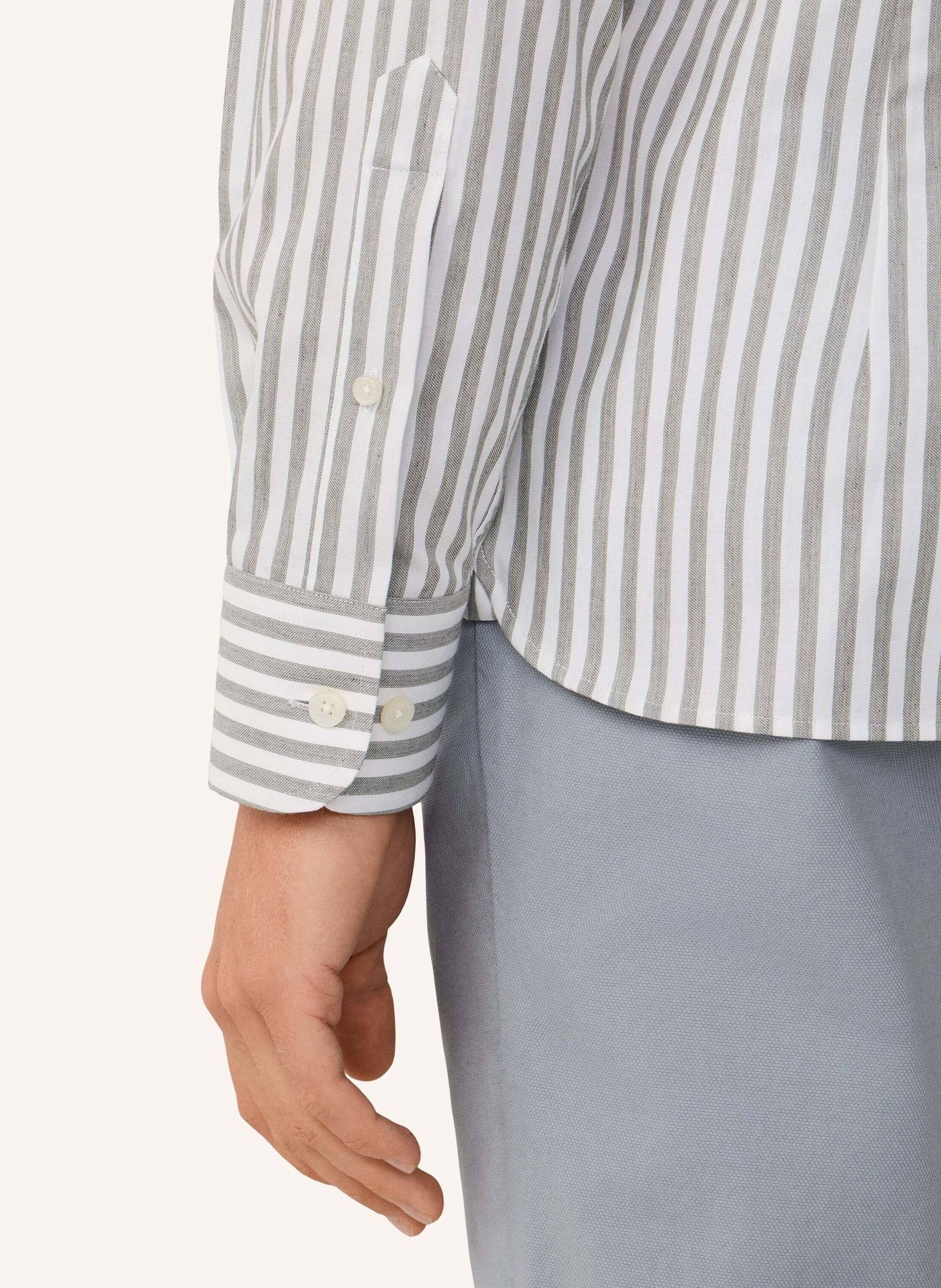 Thumbnail - Hackett London Freizeithemd Melange Stripe gruen