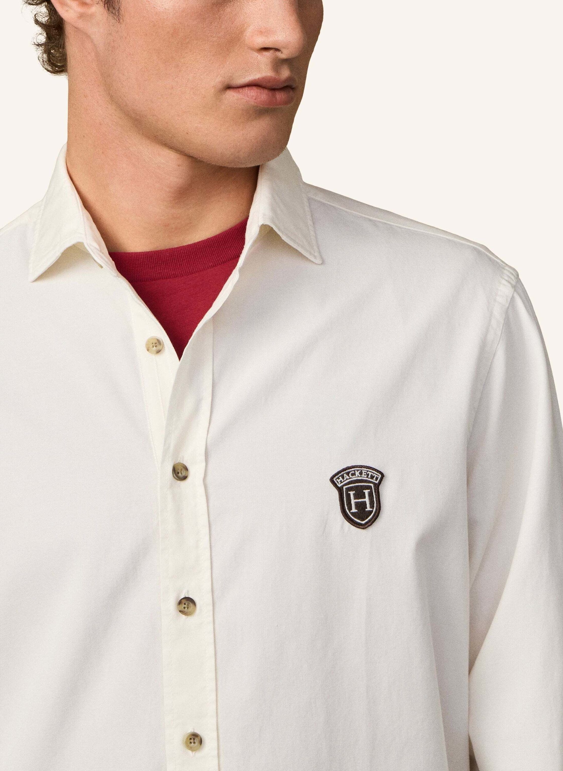 Thumbnail - Hackett London Freizeithemd Heritage Twill weiss