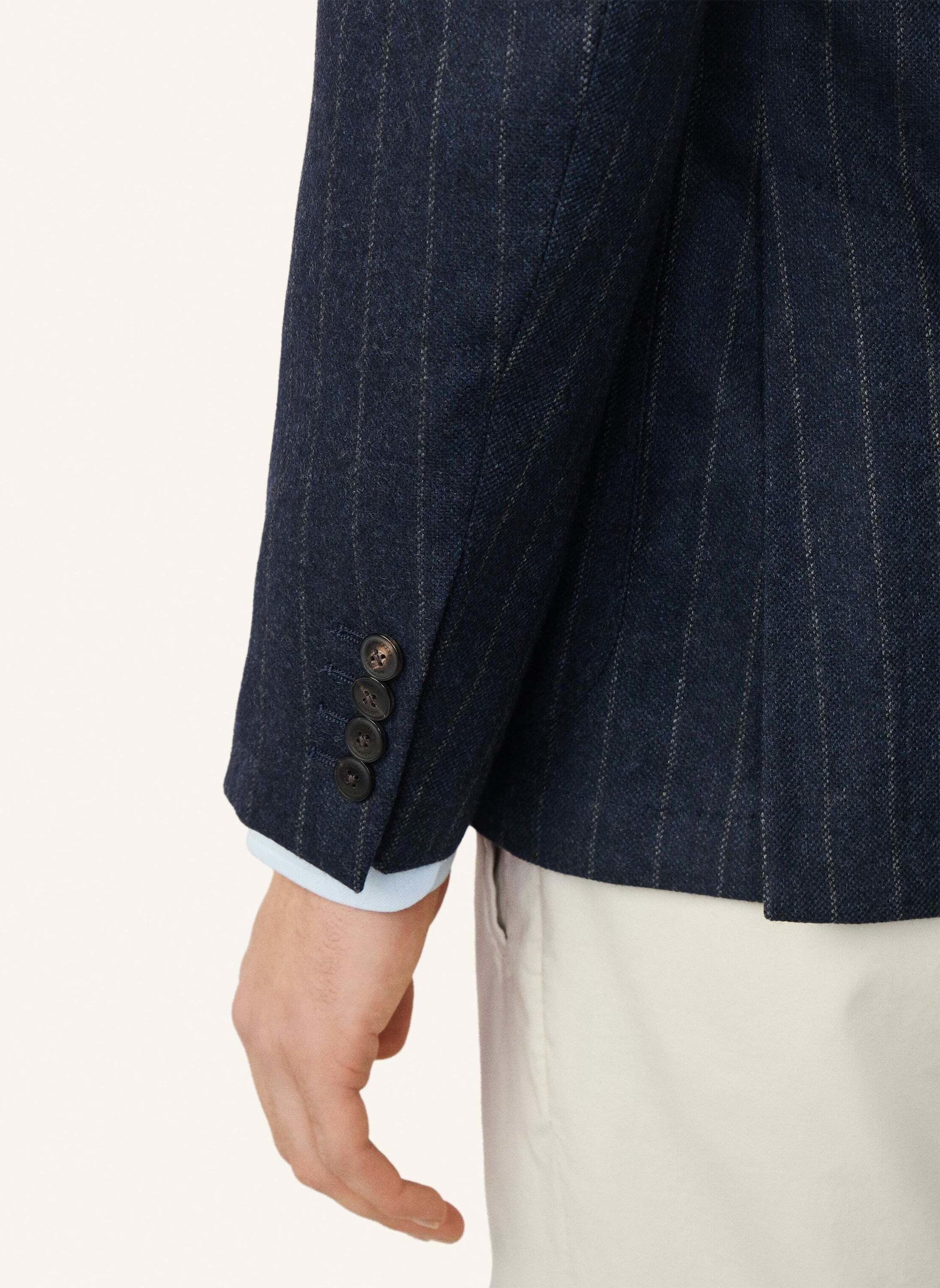Thumbnail - Hackett London Blazer Flan Chalk Stripe blau