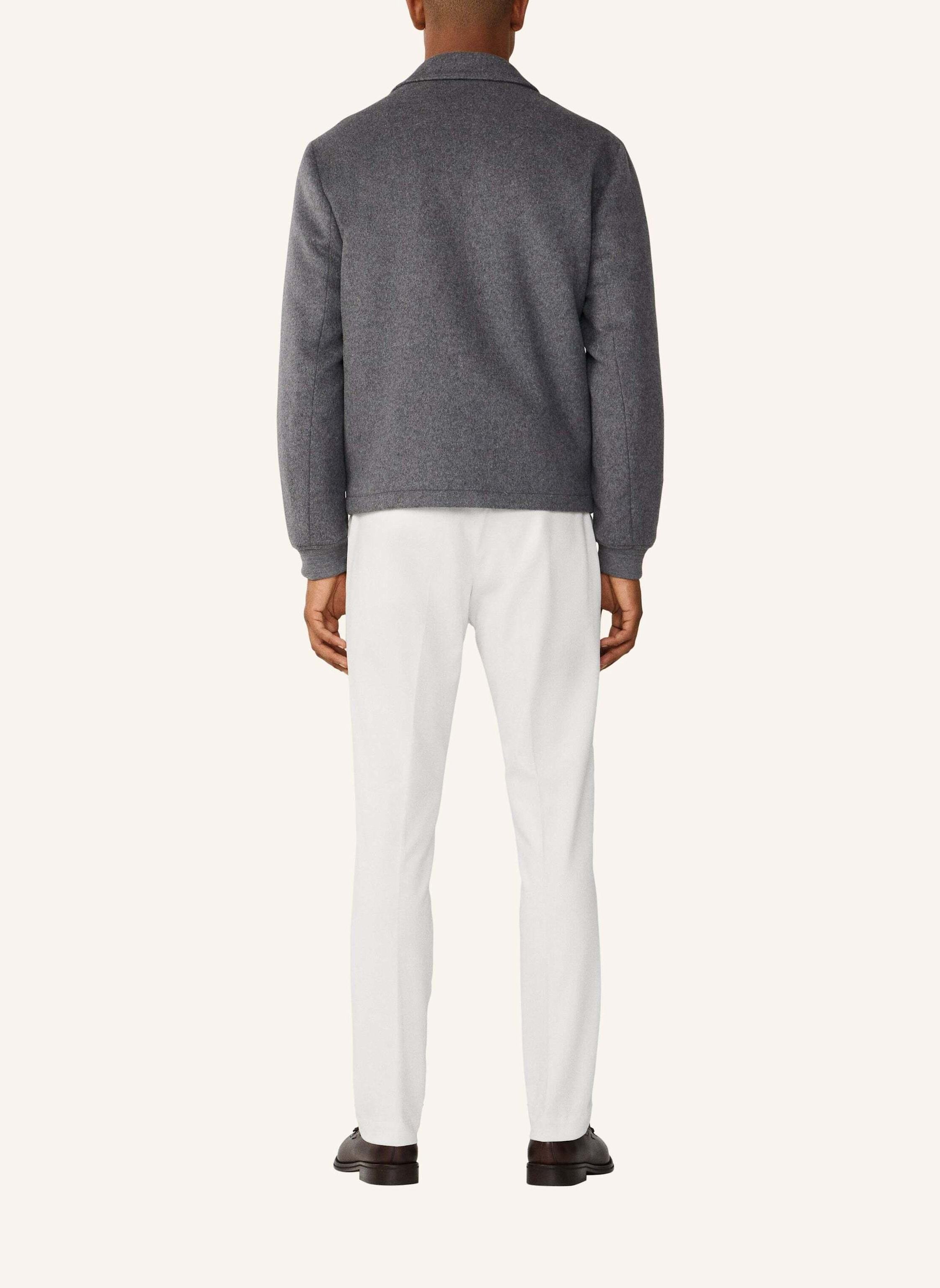 Thumbnail - Hackett London Regenjacke Wool Quilted Blouson grau