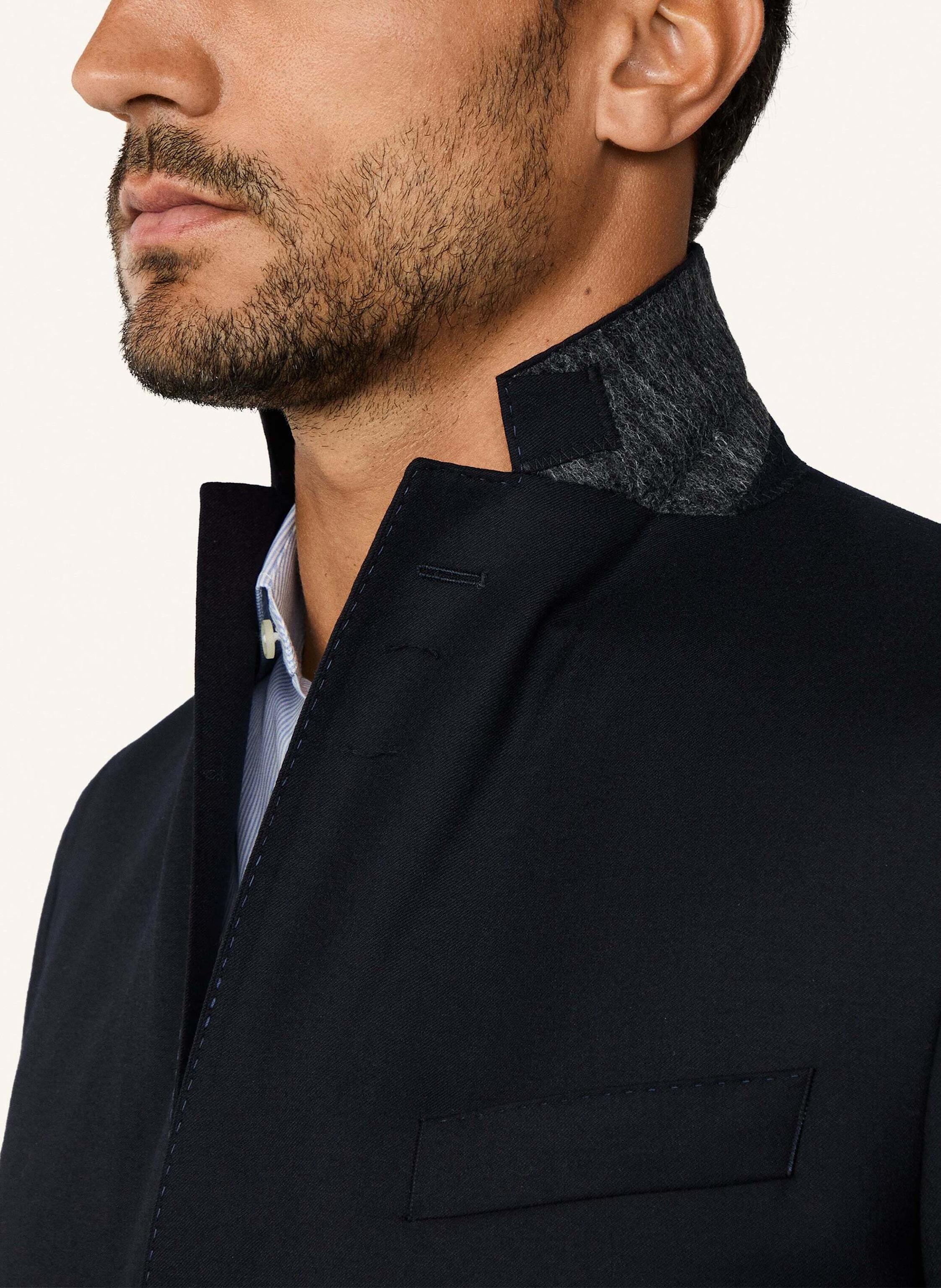 Thumbnail - Hackett London Sakko Performance Flannel blau