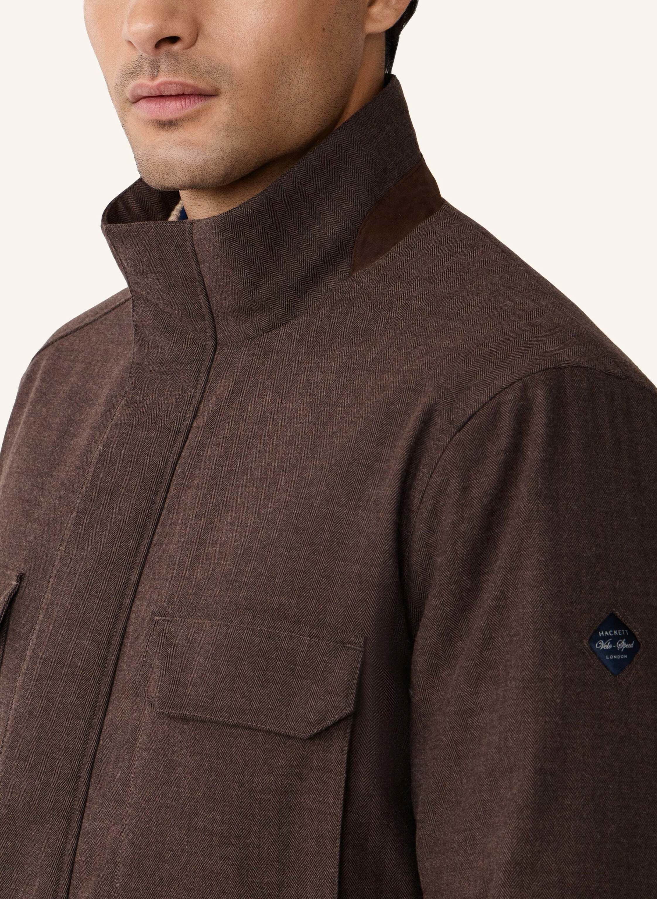 Thumbnail - Hackett London Regenjacke Hbone Lux Field Jkt braun