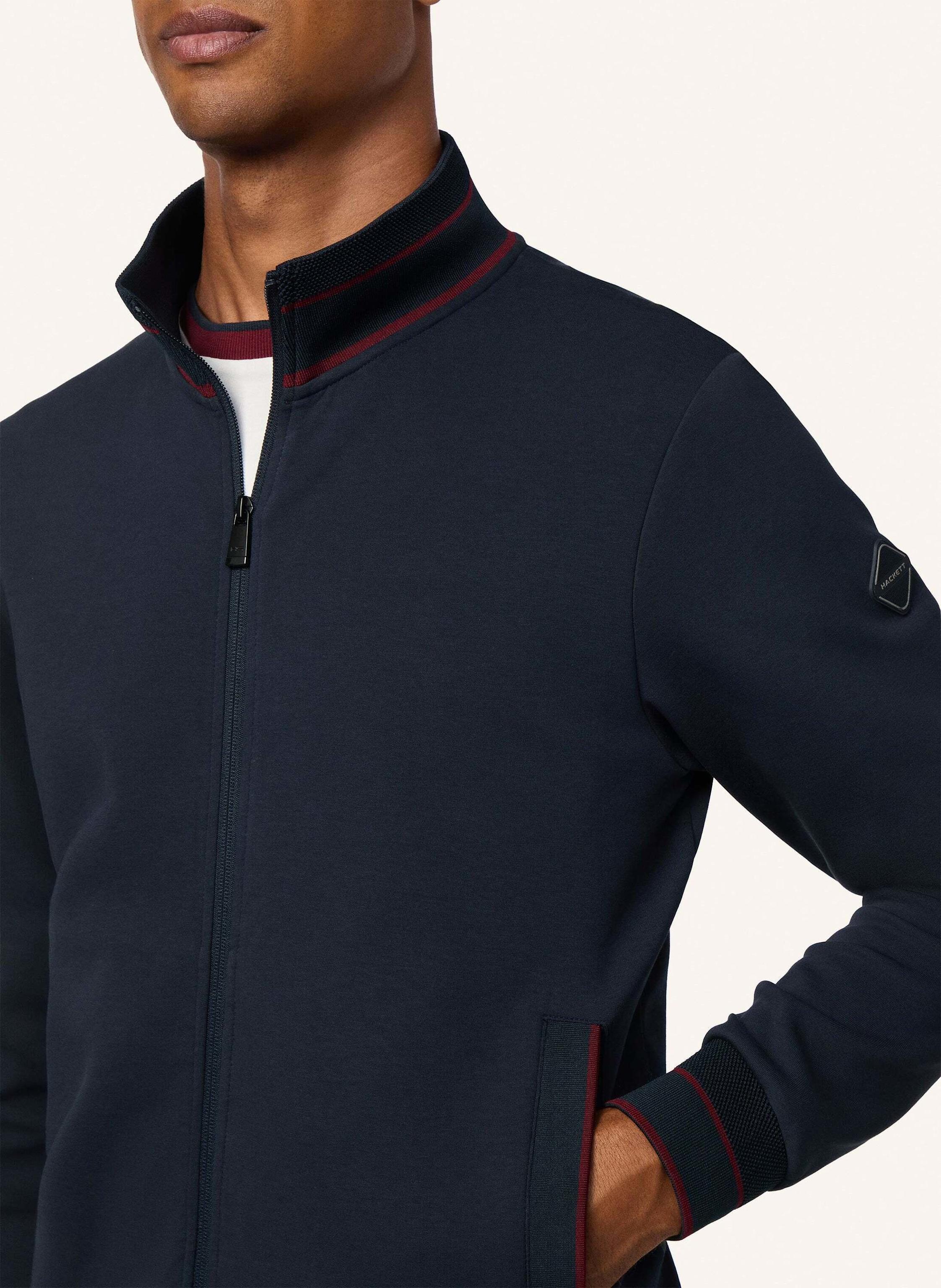 Thumbnail - Hackett London Hoodiejacke Hs Manor Track Fz blau