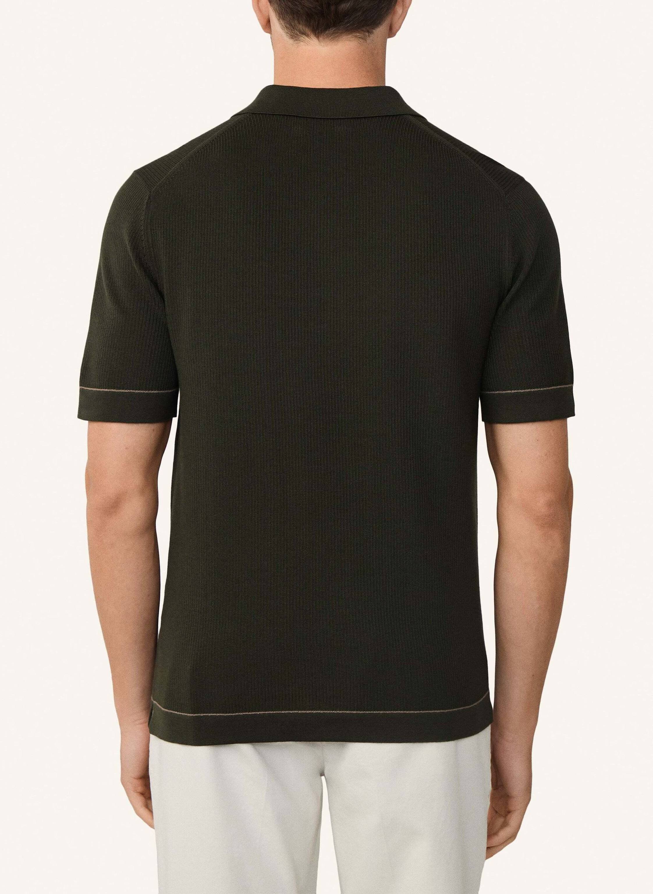 Thumbnail - Hackett London Poloshirt Textured Knit Polo gruen