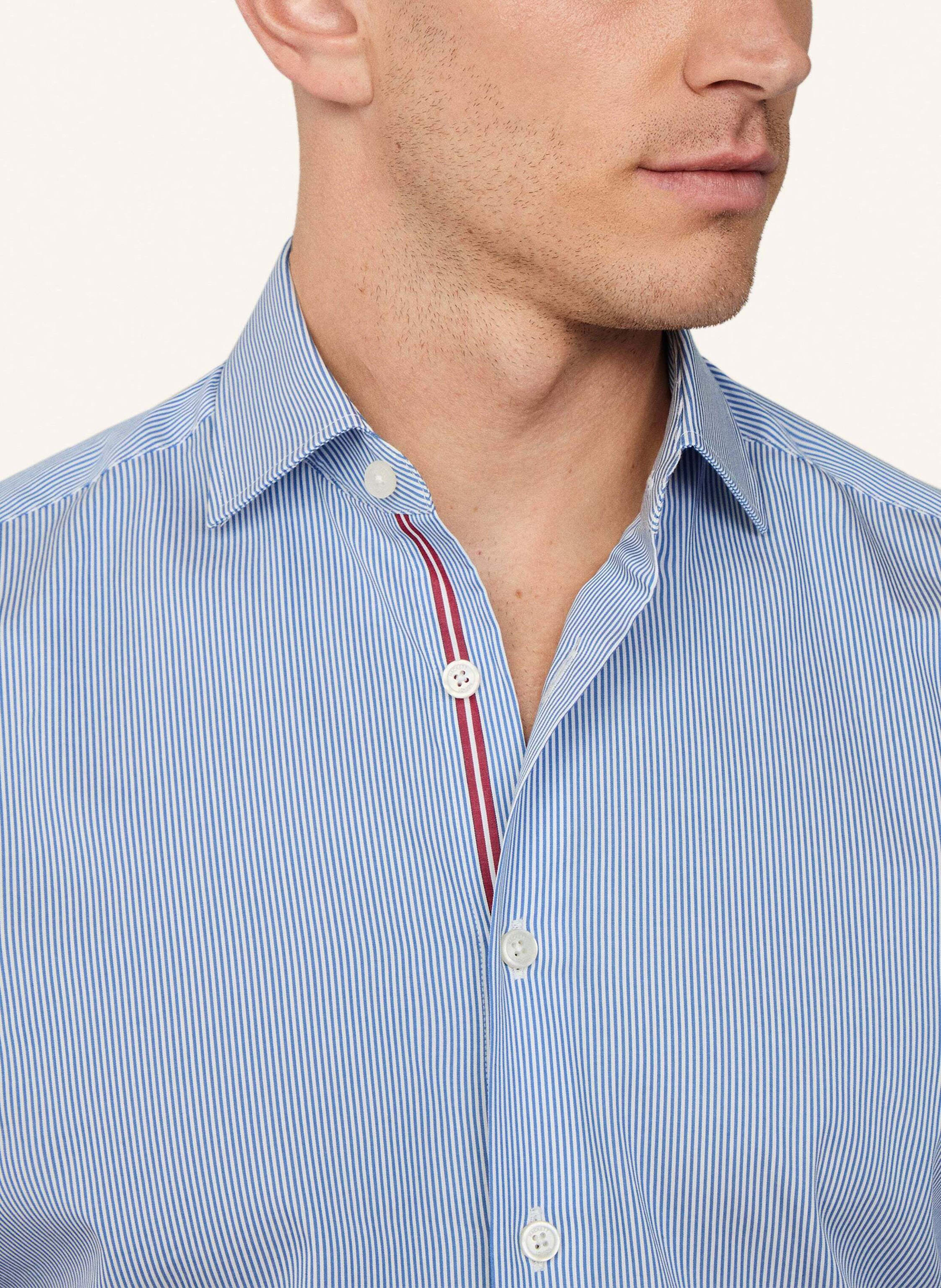 Thumbnail - Hackett London Freizeithemd Bengal Eng Str blau