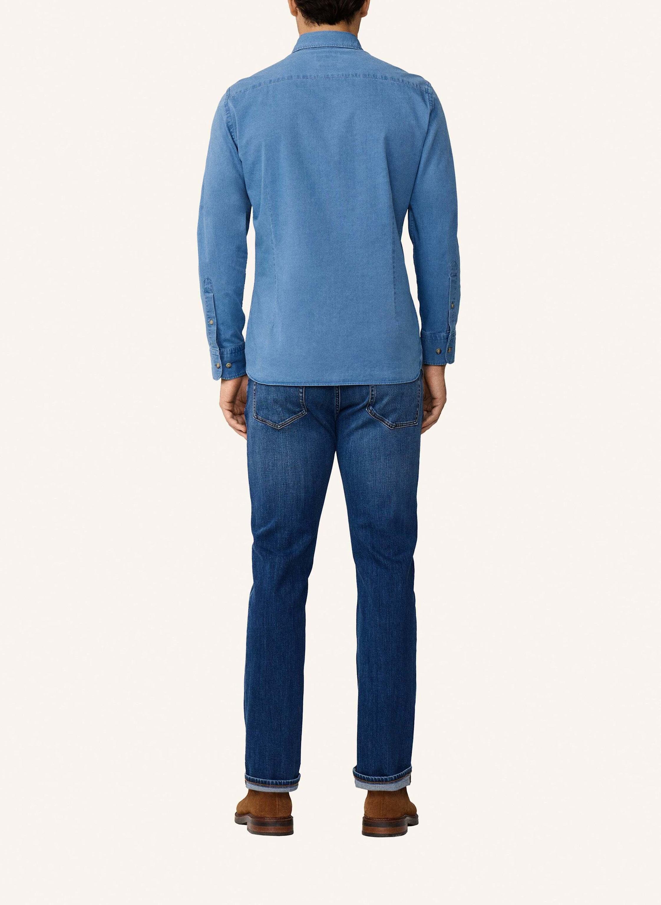 Thumbnail - Hackett London Freizeithemd Ess Denim Mid blau