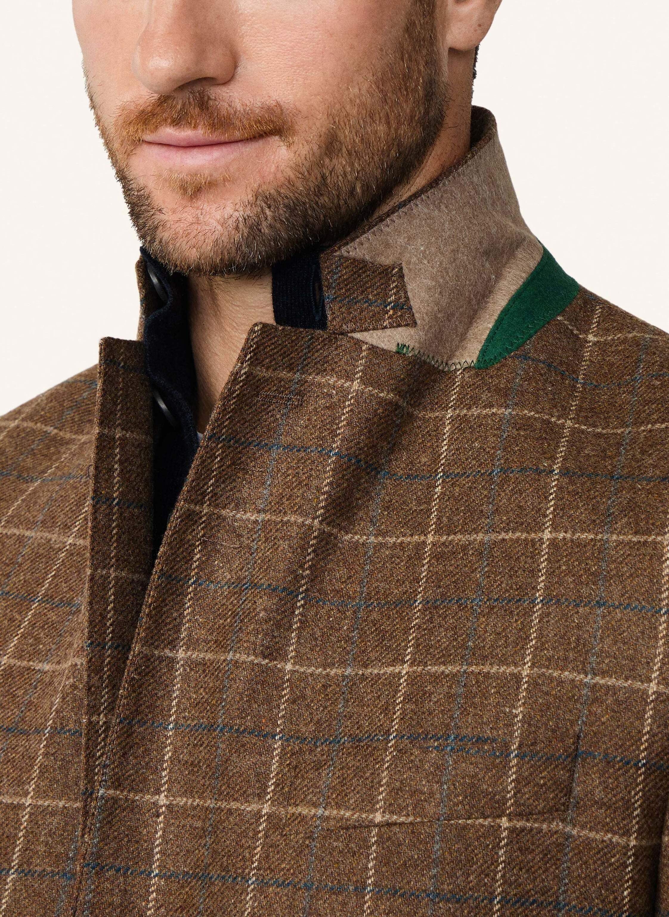 Thumbnail - Hackett London Blazer Brown Tattersall braun