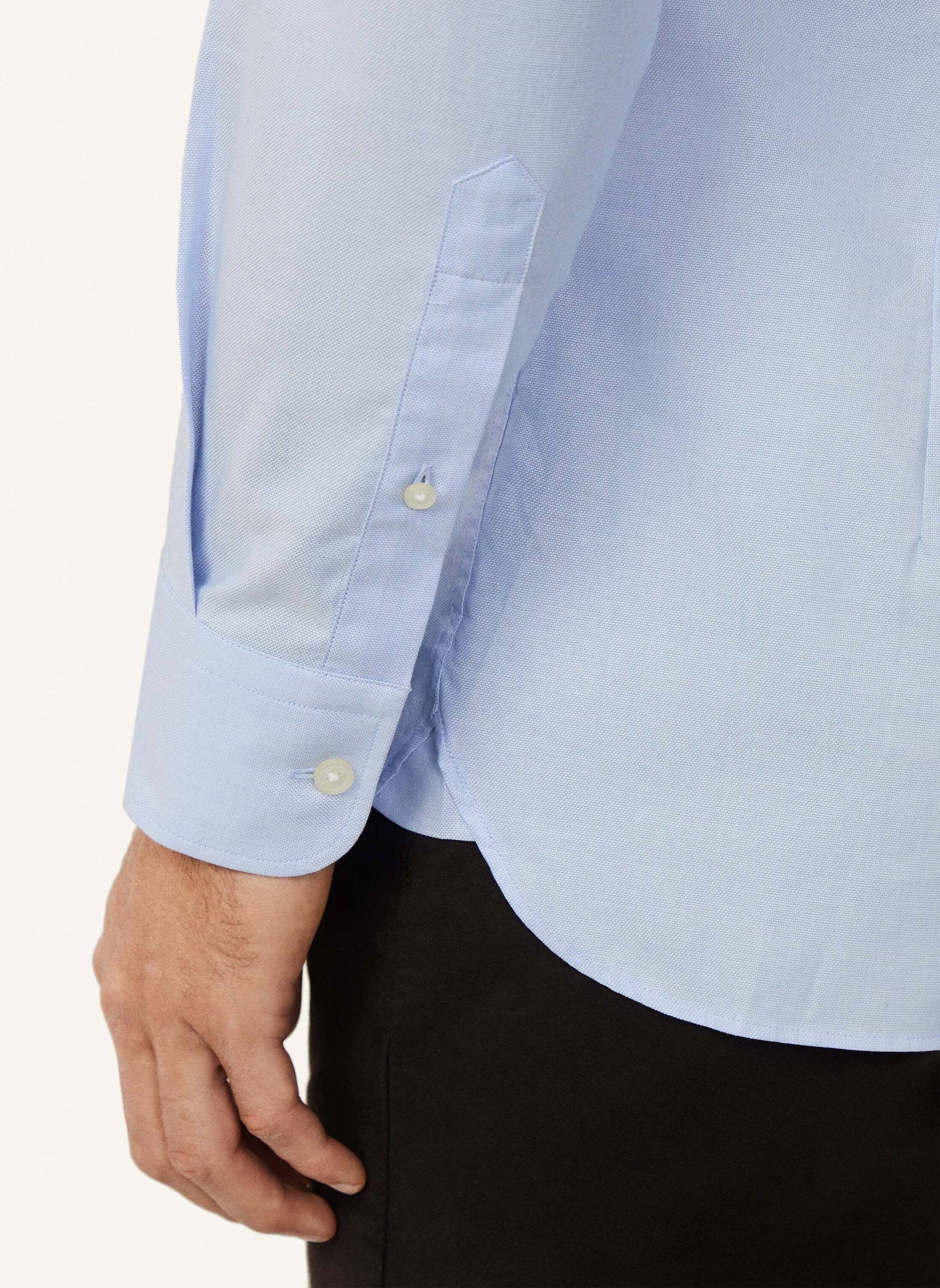 Thumbnail - Hackett London Freizeithemd Ess Texture blau