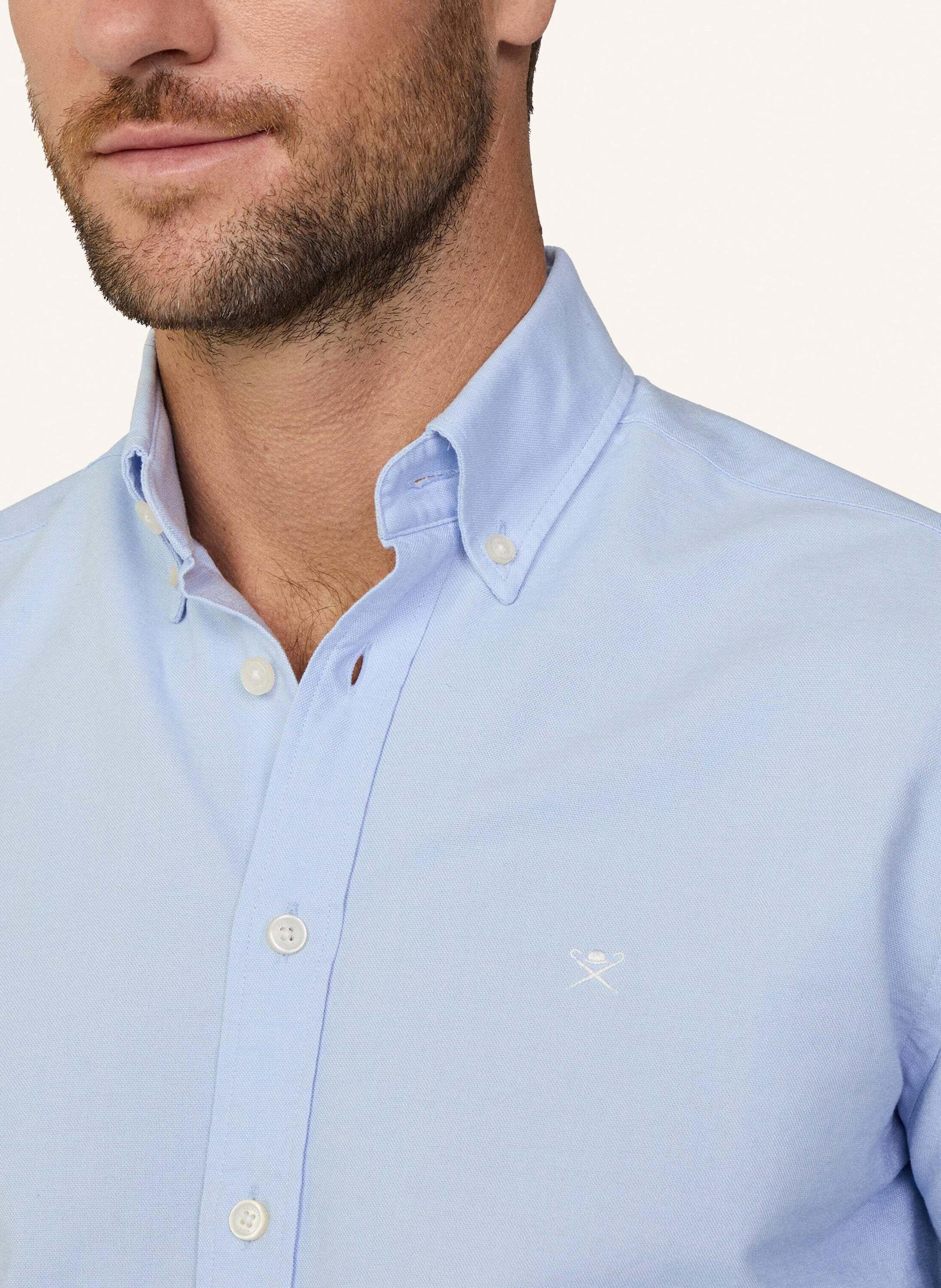 Thumbnail - Hackett London Oxfordhemd Slim Fit blau