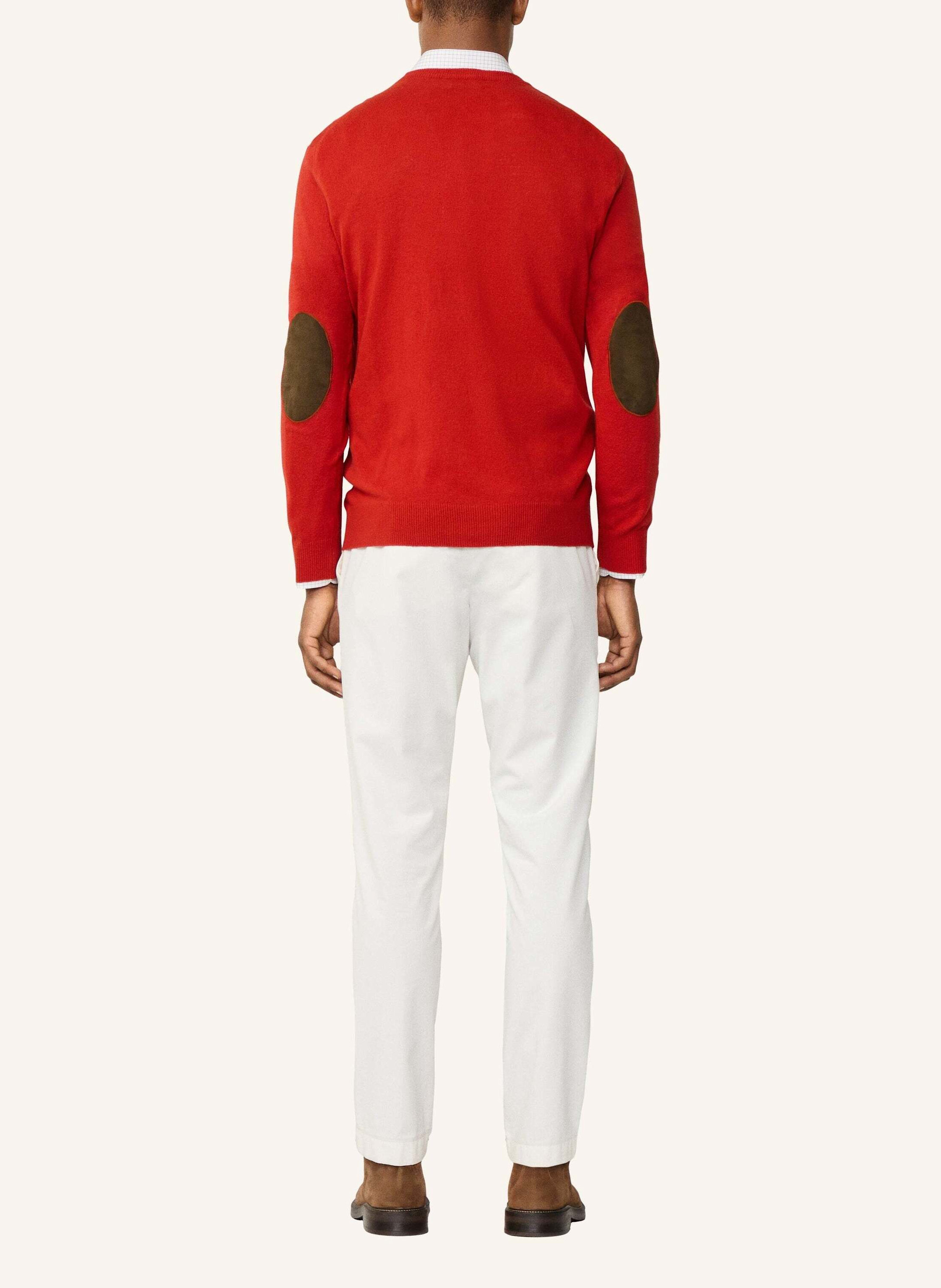 Thumbnail - Hackett London Pullover Merino Cash Mix V orange