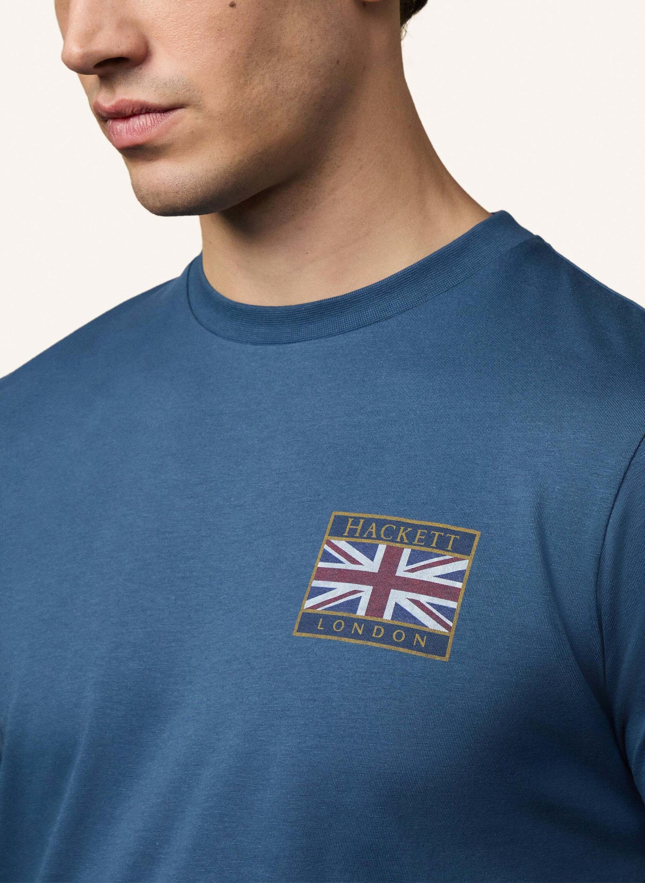 Thumbnail - Hackett London T-Shirt Heritage Rally Ujk T blau