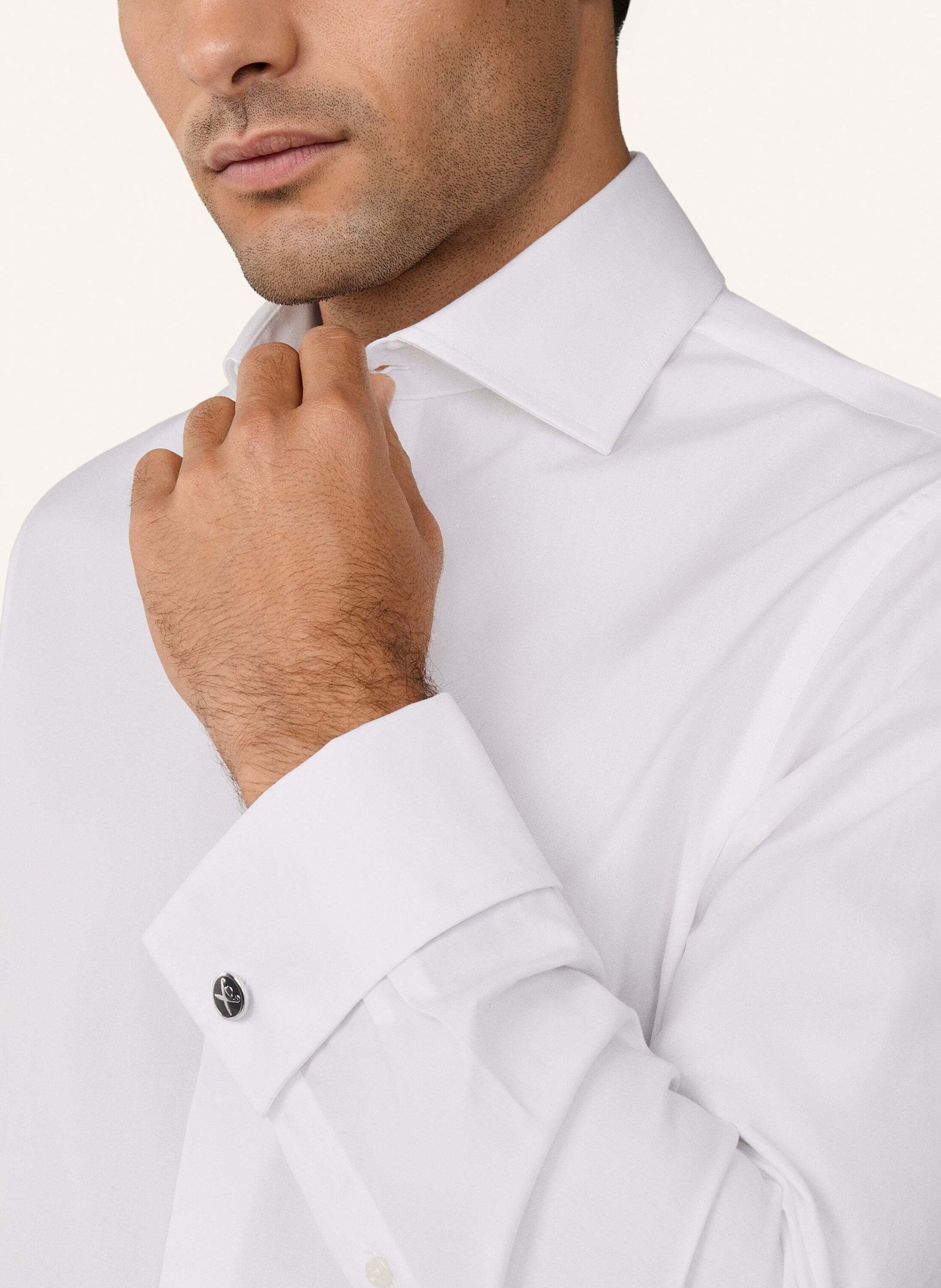 Thumbnail - Hackett London Freizeithemd Poplin Classic Dc weiss