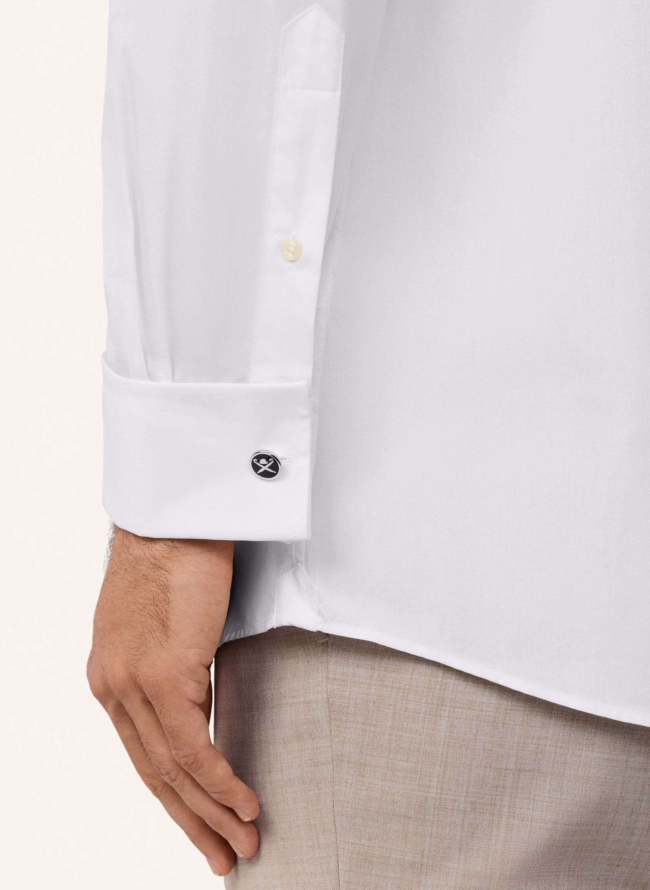 Thumbnail - Hackett London Freizeithemd Poplin Classic Dc weiss