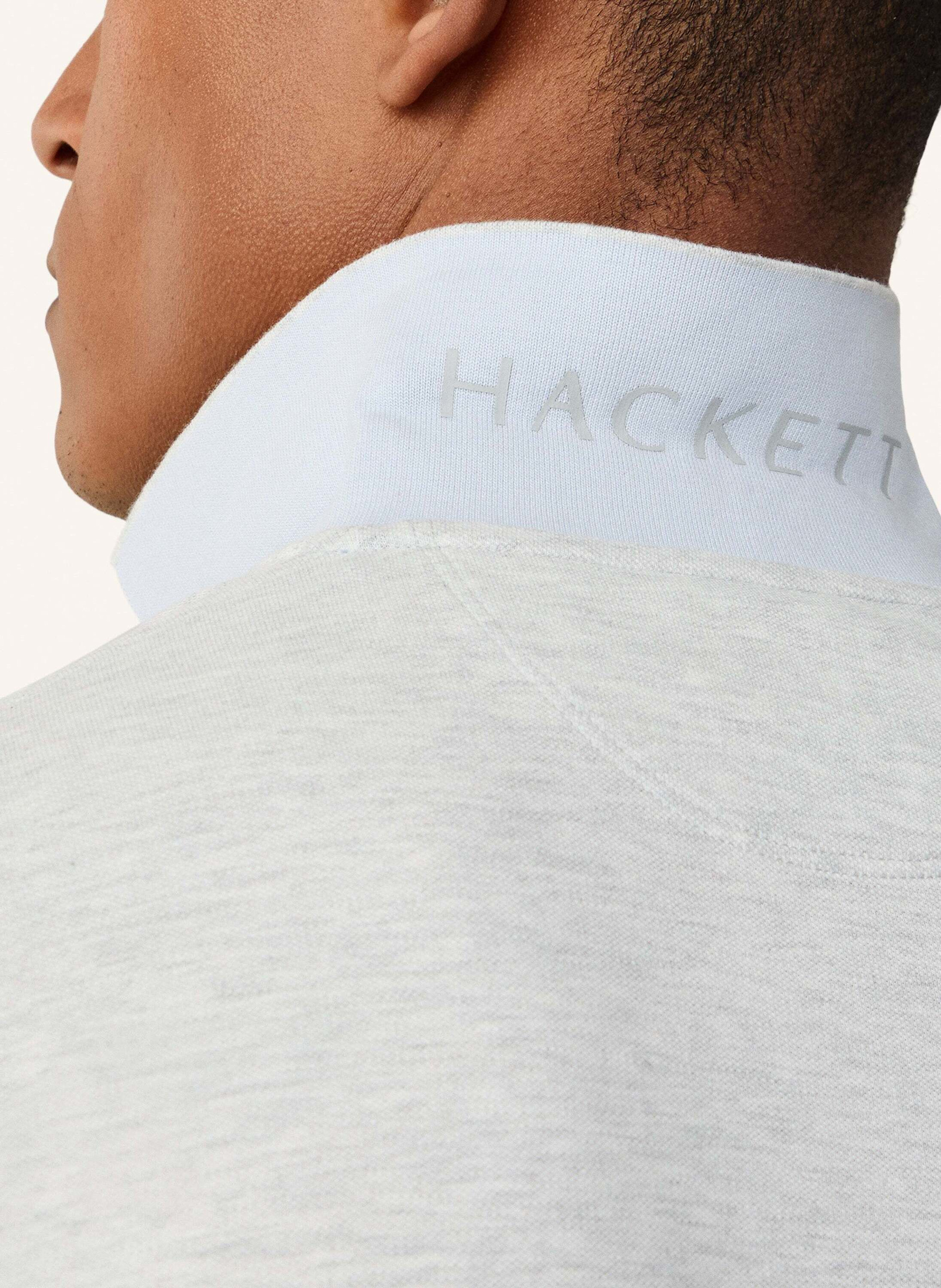 Thumbnail - Hackett London Piqué-Poloshirt Slim Fit grau