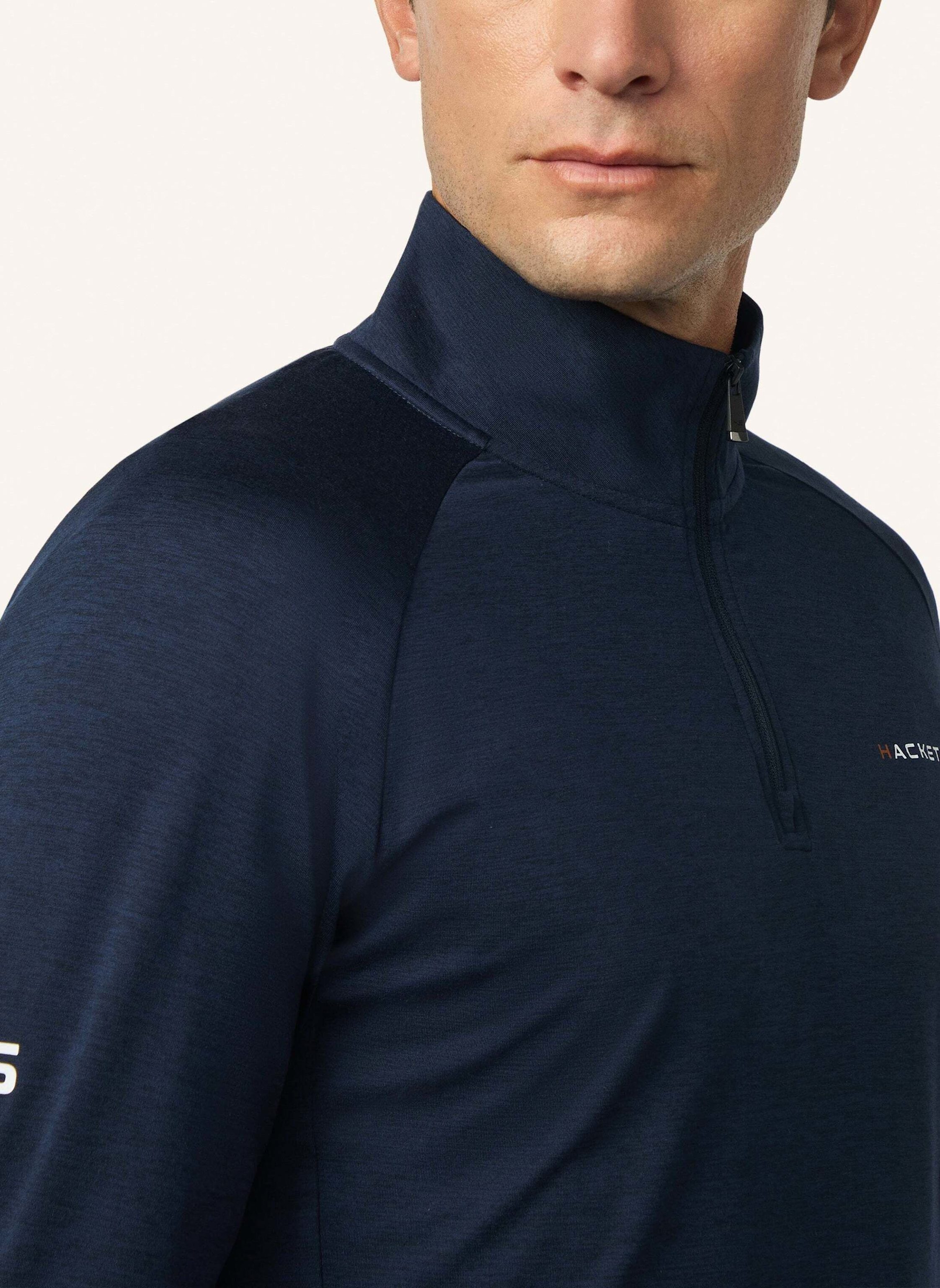 Thumbnail - Hackett London Poloshirt Hs Strike Qtr Hz blau