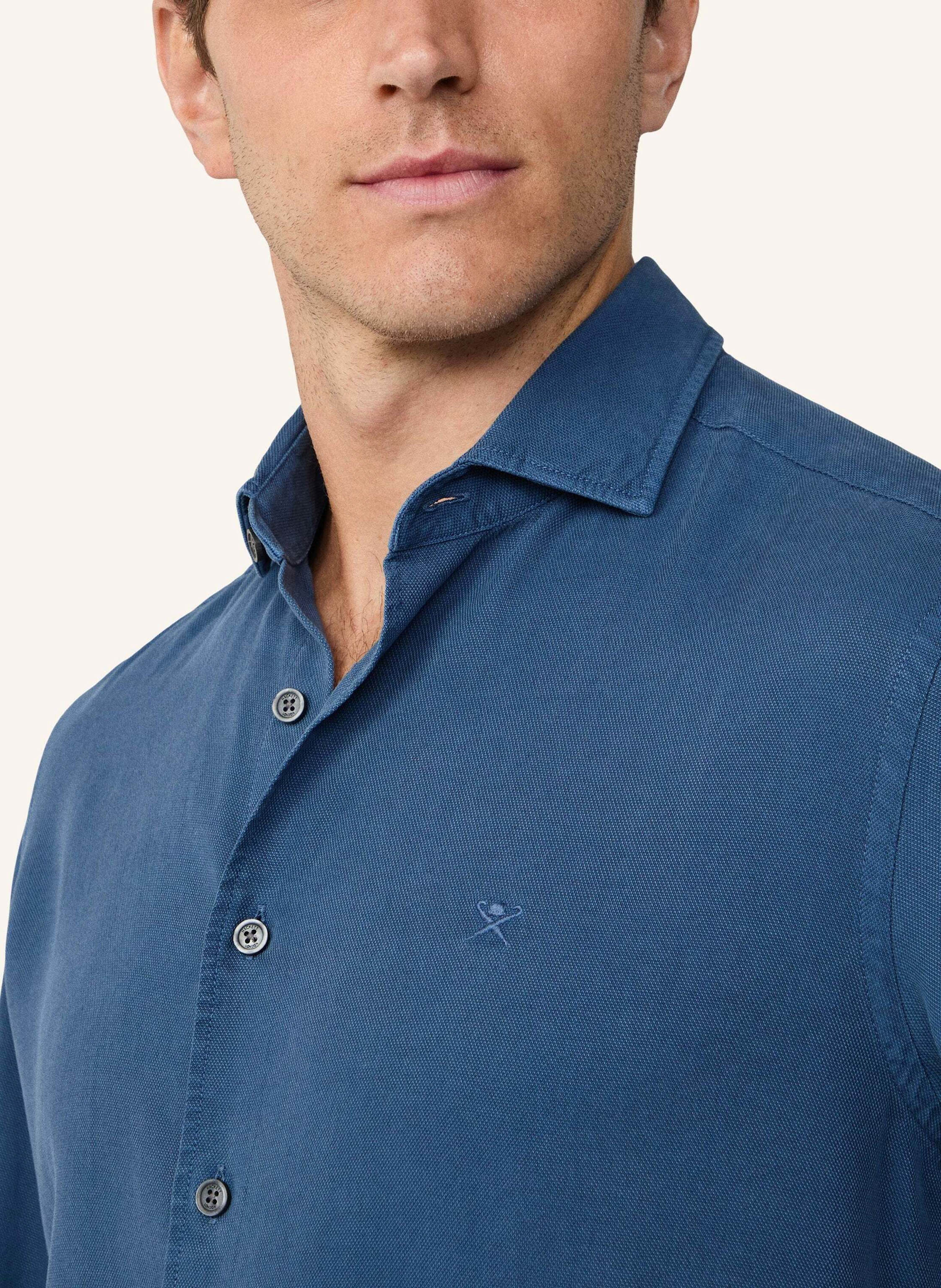Thumbnail - Hackett London Freizeithemd Gmd Texture blau