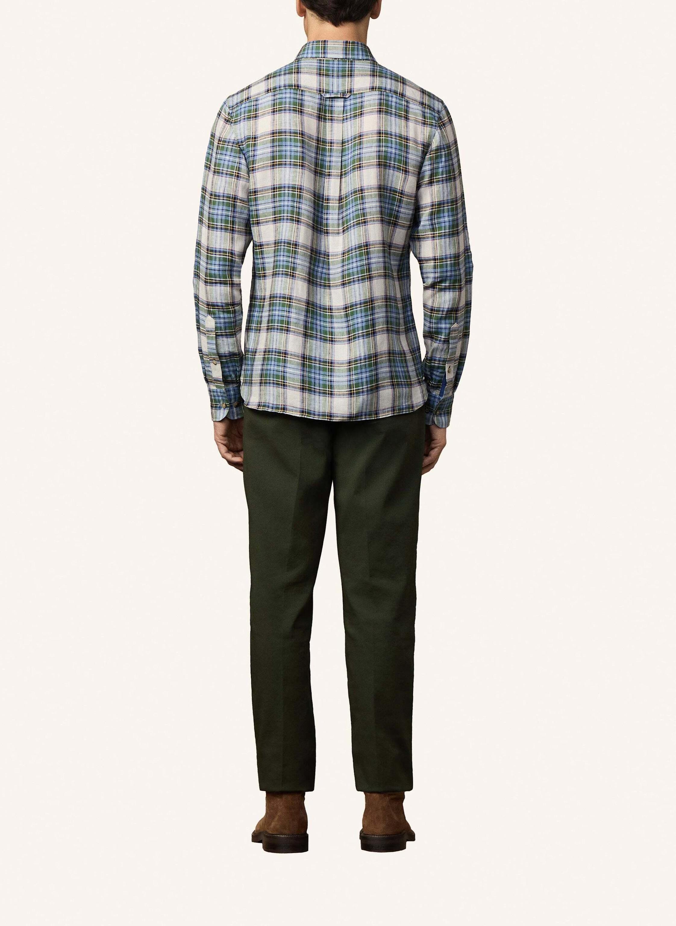 Thumbnail - Hackett London Freizeithemd Heritage Madras gruen