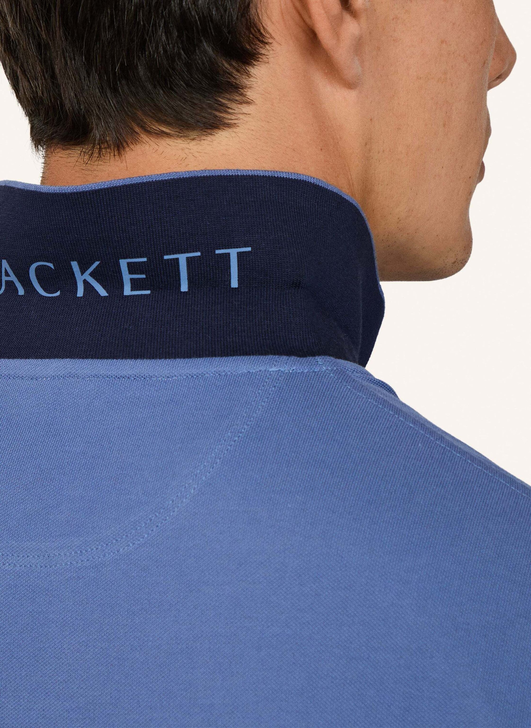 Thumbnail - Hackett London Poloshirt Slim Fit Logo blau