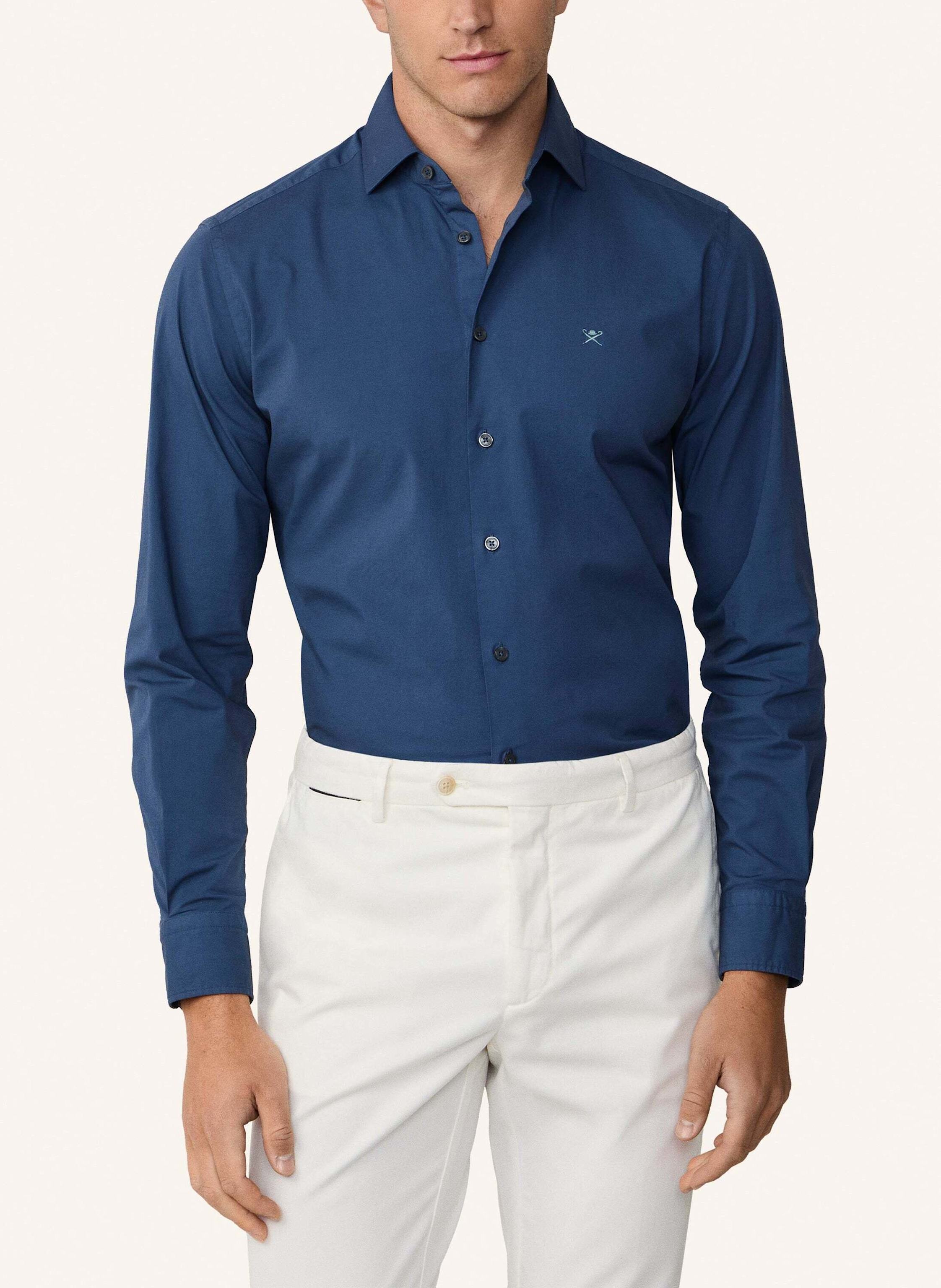 Thumbnail - Hackett London Freizeithemd Ess Gmd Poplin blau