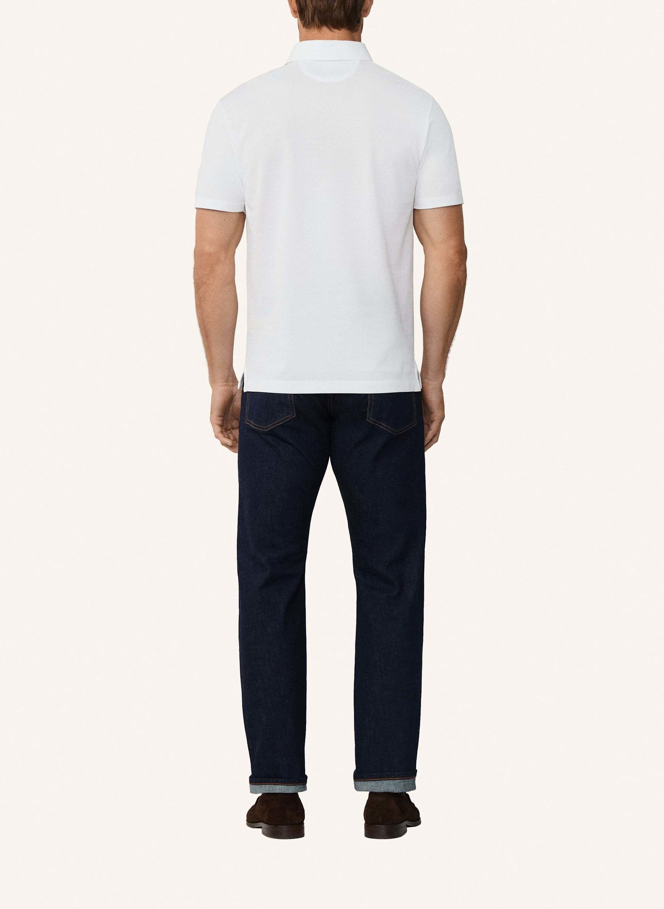 Thumbnail - Hackett London Poloshirt Mercerised Polo weiss