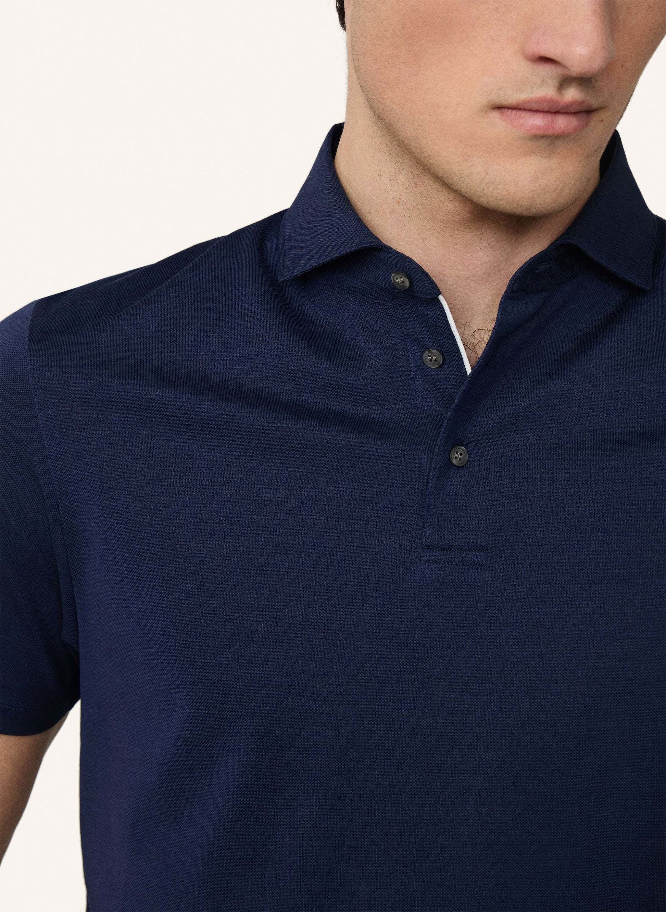 Thumbnail - Hackett London Poloshirt Mercerised Polo blau