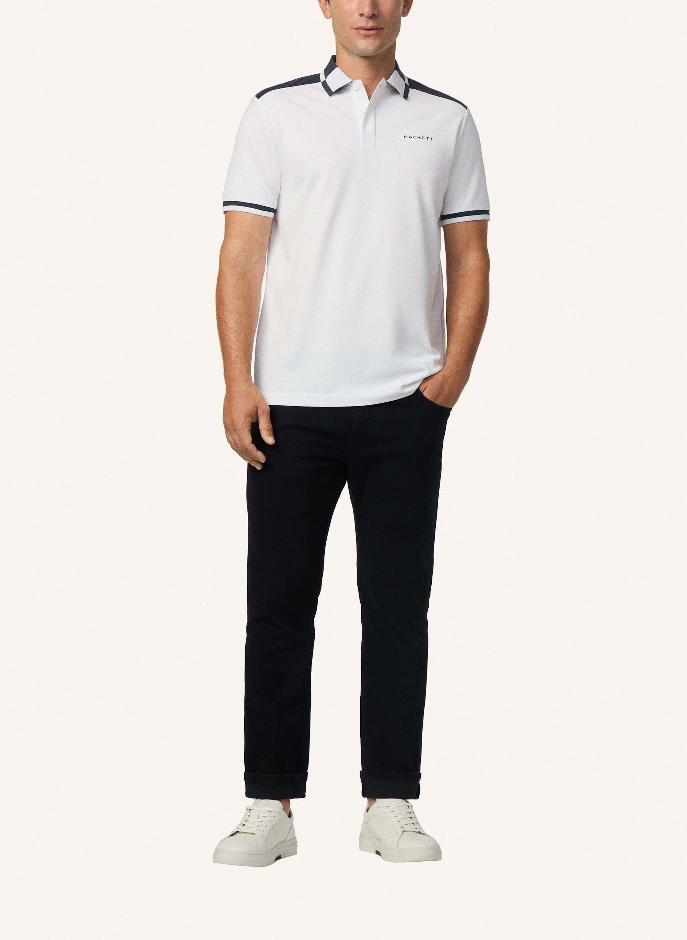 Thumbnail - Hackett London Poloshirt Hs City Block Polo weiss